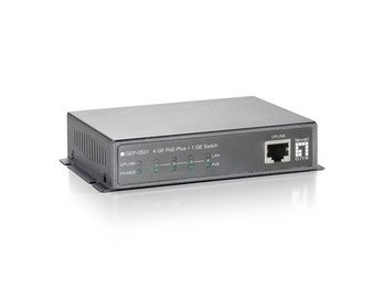 LevelOne GEP-0521 netwerk-switch Unmanaged Gigabit Ethernet (10/100/1000) Power over Ethernet (PoE) Grijs (GEP-0521) thumbnail