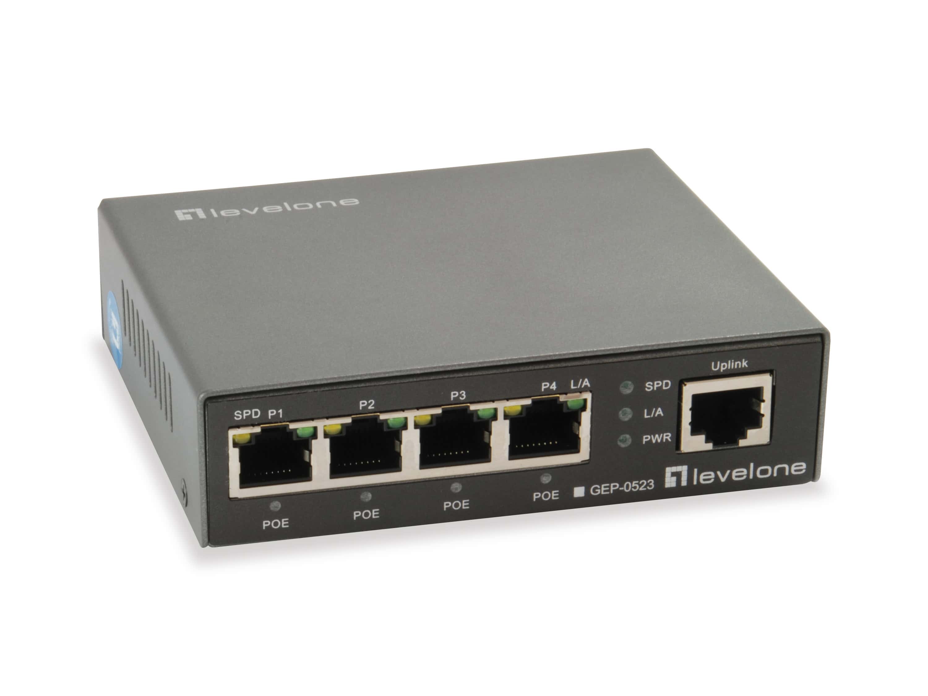 LevelOne GEP-0523 netwerk-switch Gigabit Ethernet (10/100/1000) Power over Ethernet (PoE) Zwart (GEP-0523) thumbnail
