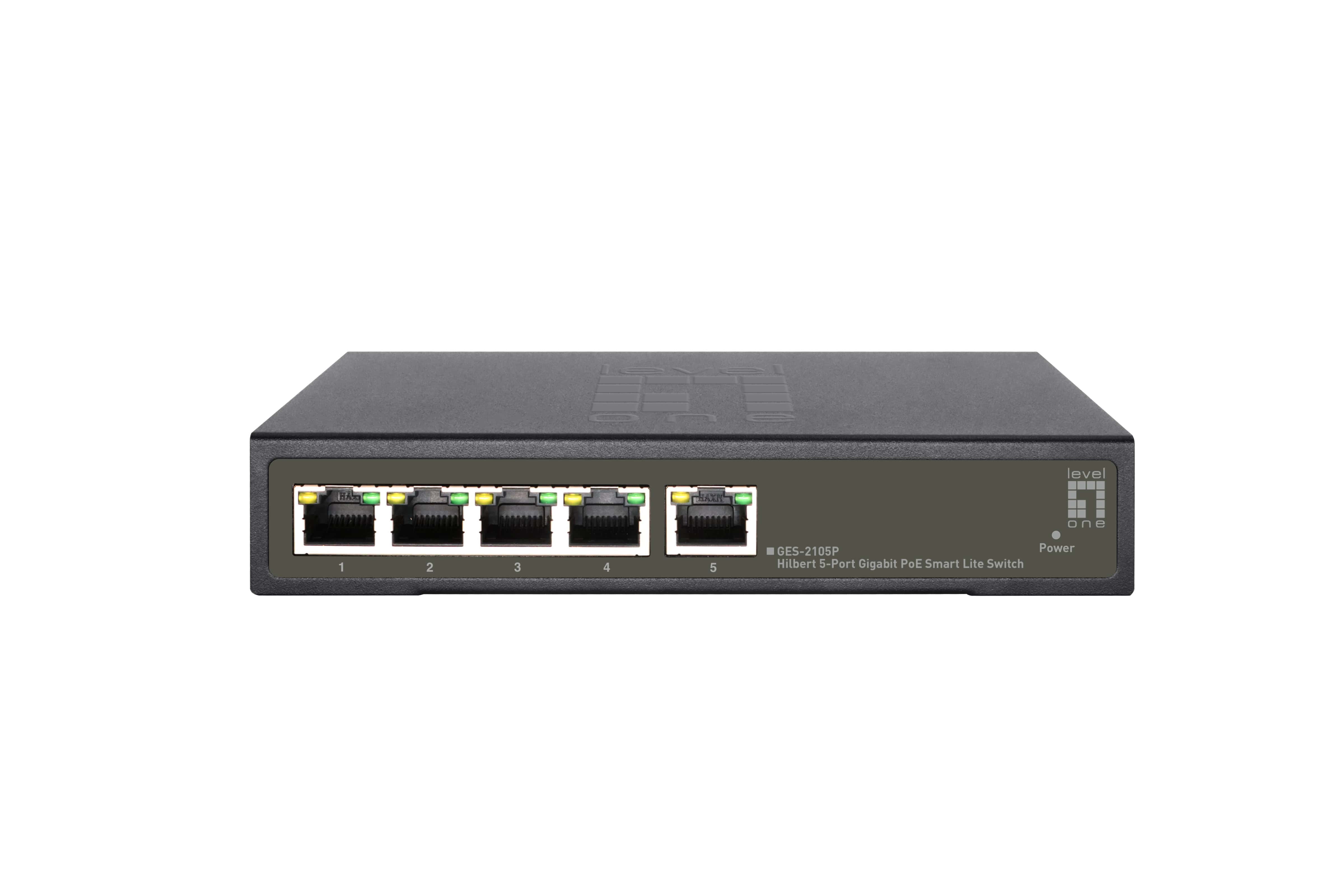 LevelOne GES-2105P netwerk-switch Managed L2 Gigabit Ethernet (10/100/1000) Power over Ethernet (PoE) Zwart (GES-2105P) thumbnail