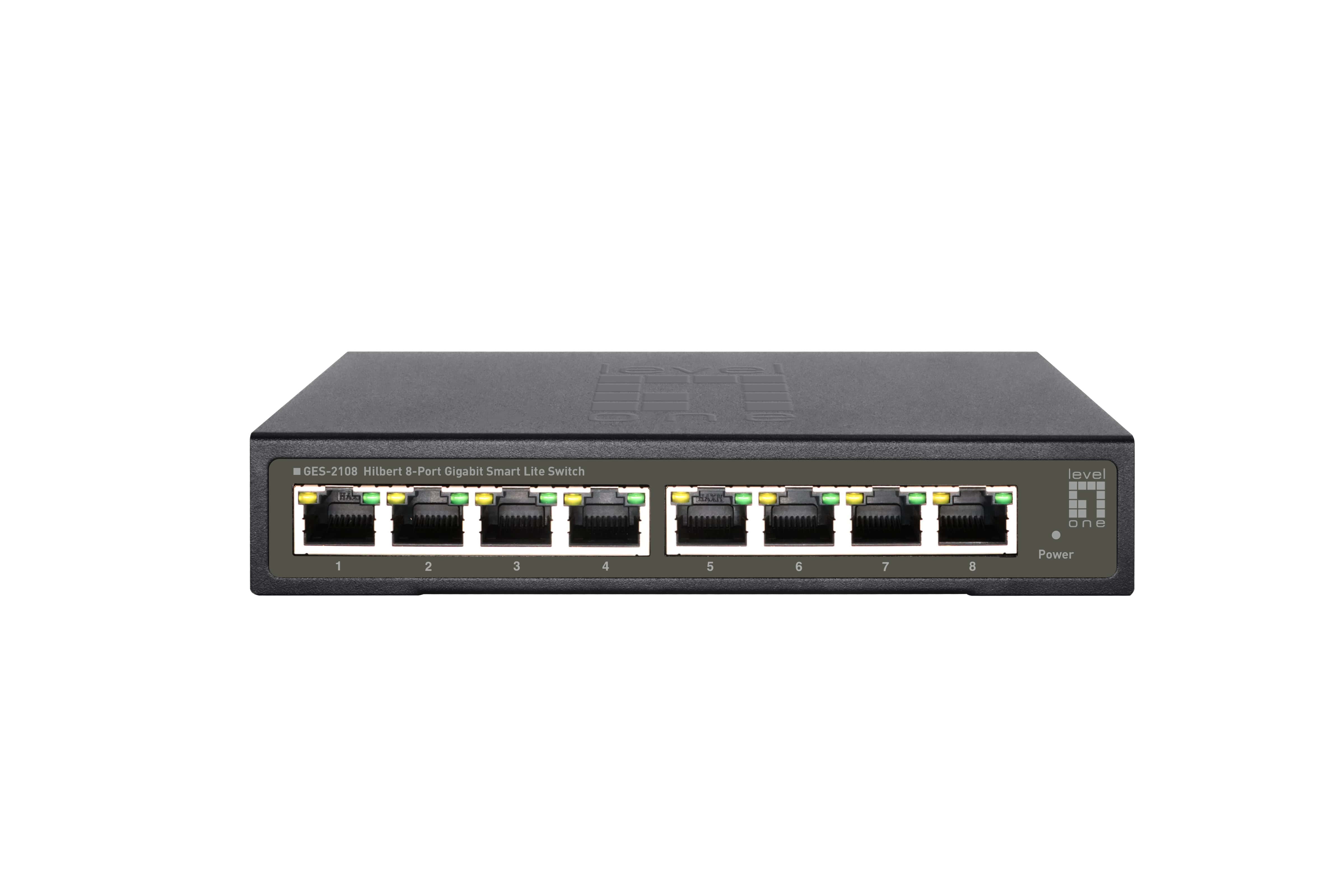 LevelOne GES-2108 netwerk-switch Managed L2 Gigabit Ethernet (10/100/1000) Zwart (GES-2108) thumbnail