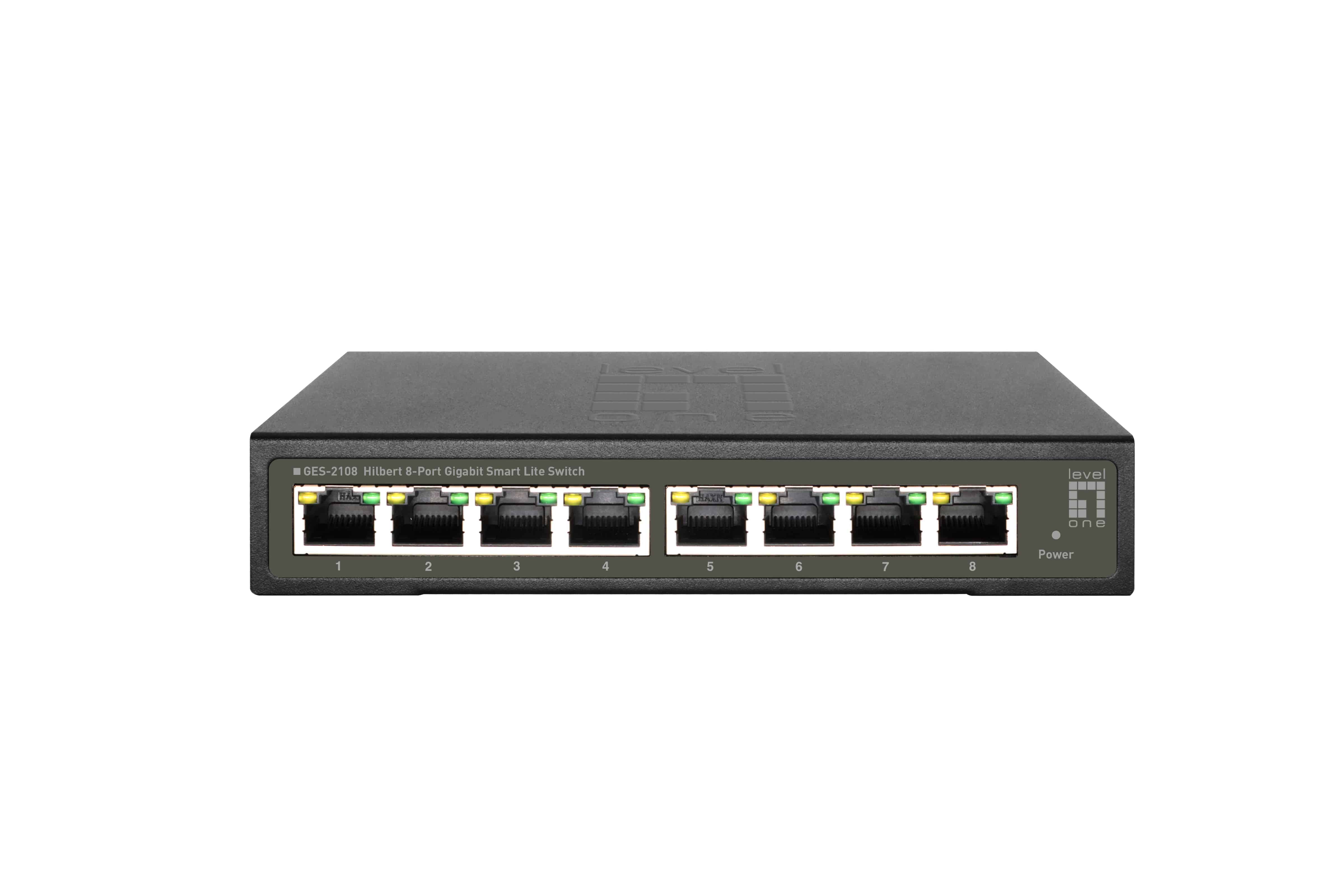 LevelOne GES-2108 netwerk-switch Managed L2 Gigabit Ethernet (10/100/1000) Zwart (GES-2108) thumbnail