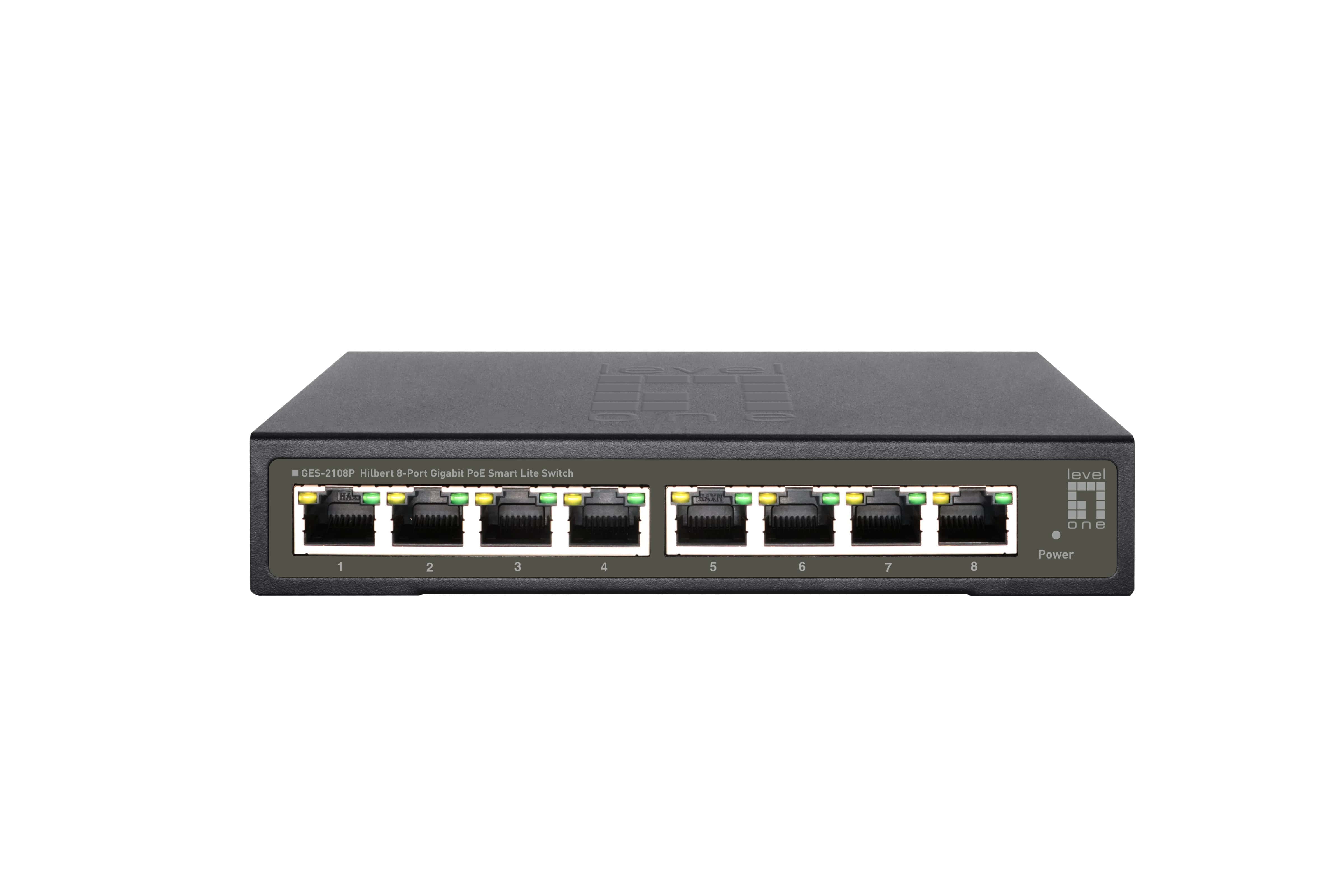 LevelOne GES-2108P netwerk-switch Managed L2 Gigabit Ethernet (10/100/1000) Power over Ethernet (PoE) Zwart (GES-2108P) thumbnail