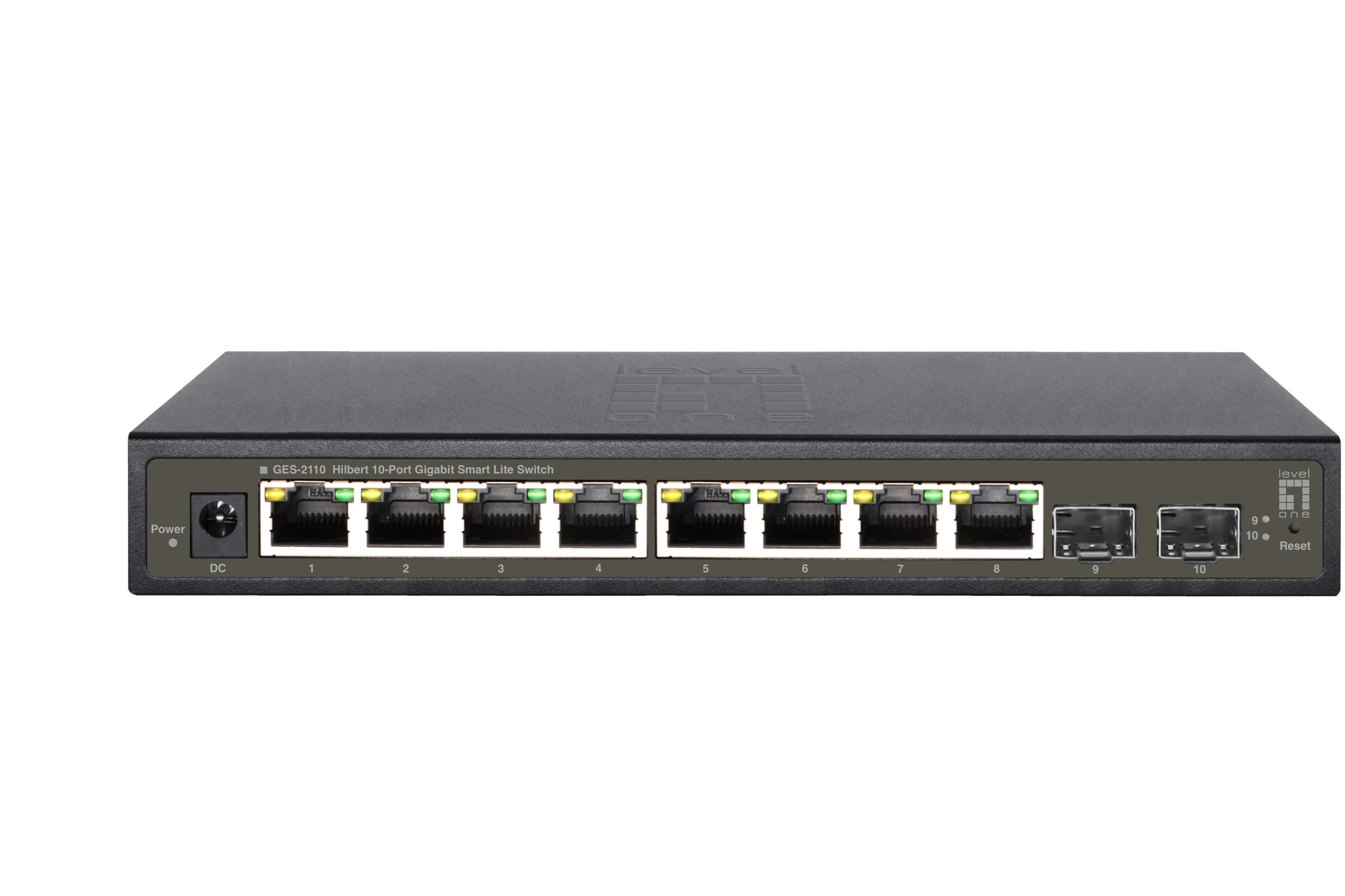LevelOne GES-2110 netwerk-switch Managed L2 Gigabit Ethernet (10/100/1000) Zwart (GES-2110) thumbnail
