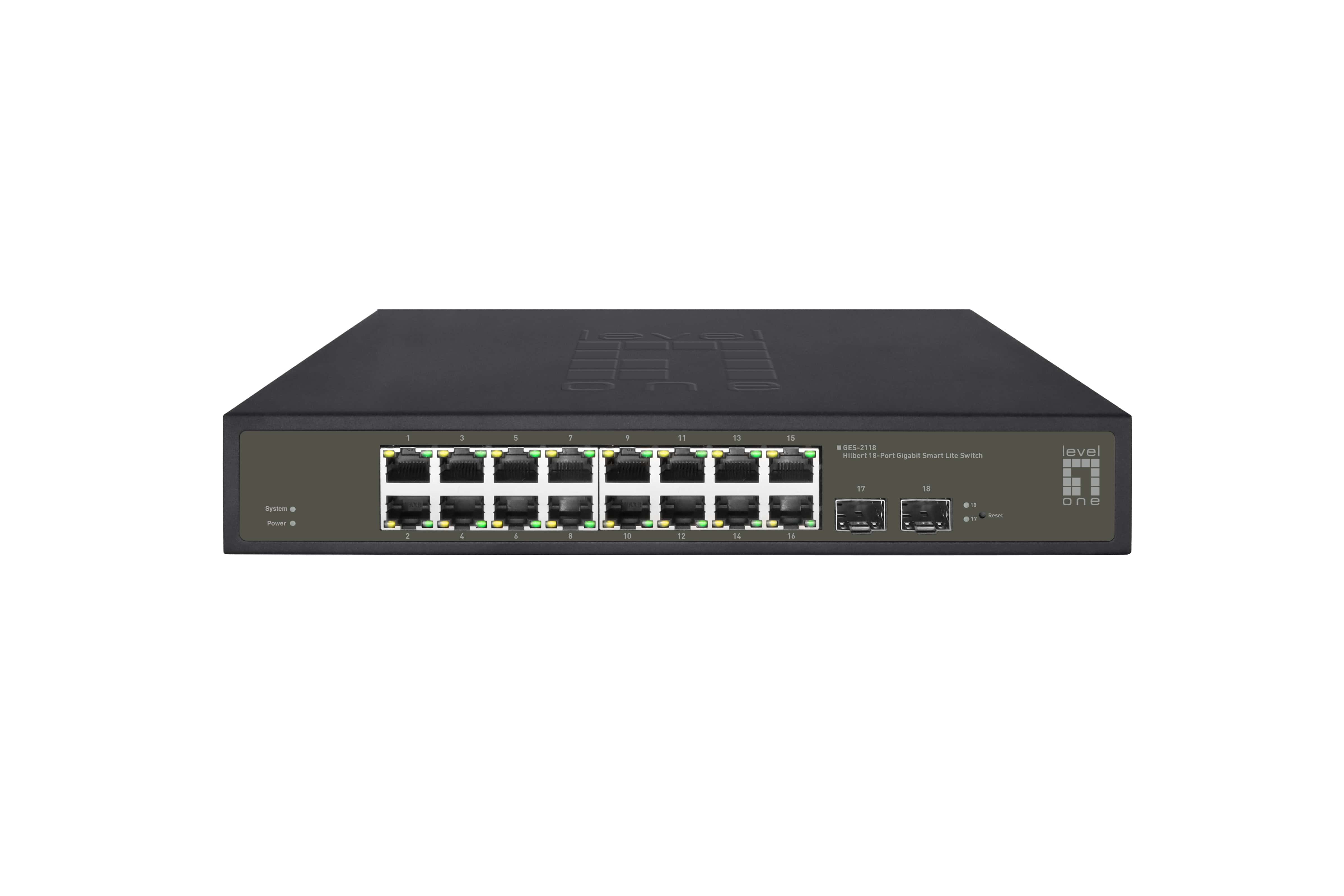 LevelOne GES-2118 netwerk-switch Managed L2 Gigabit Ethernet (10/100/1000) Zwart (GES-2118) thumbnail