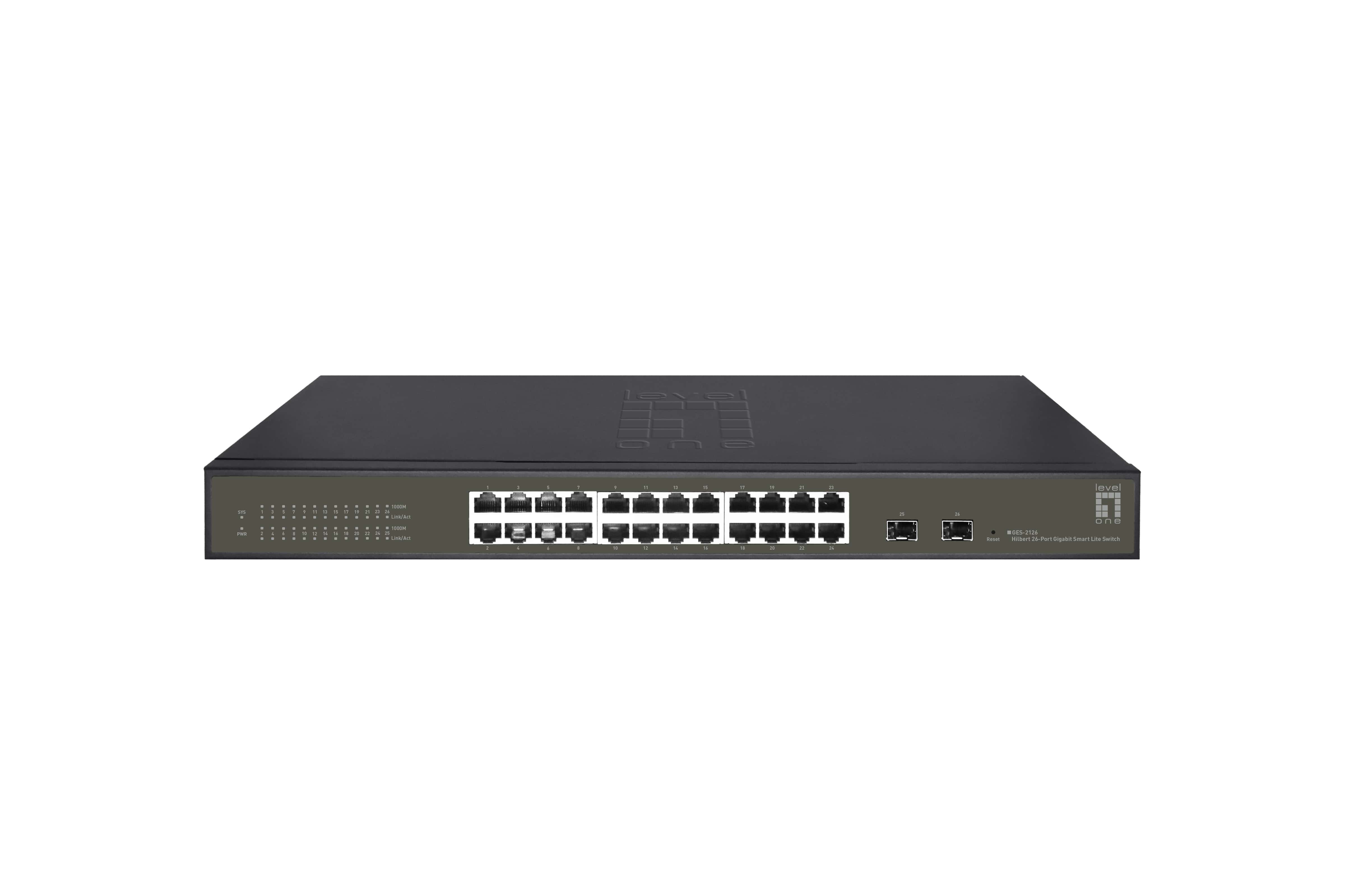 LevelOne GES-2126 netwerk-switch Managed L2 Gigabit Ethernet (10/100/1000) Zwart (GES-2126) thumbnail