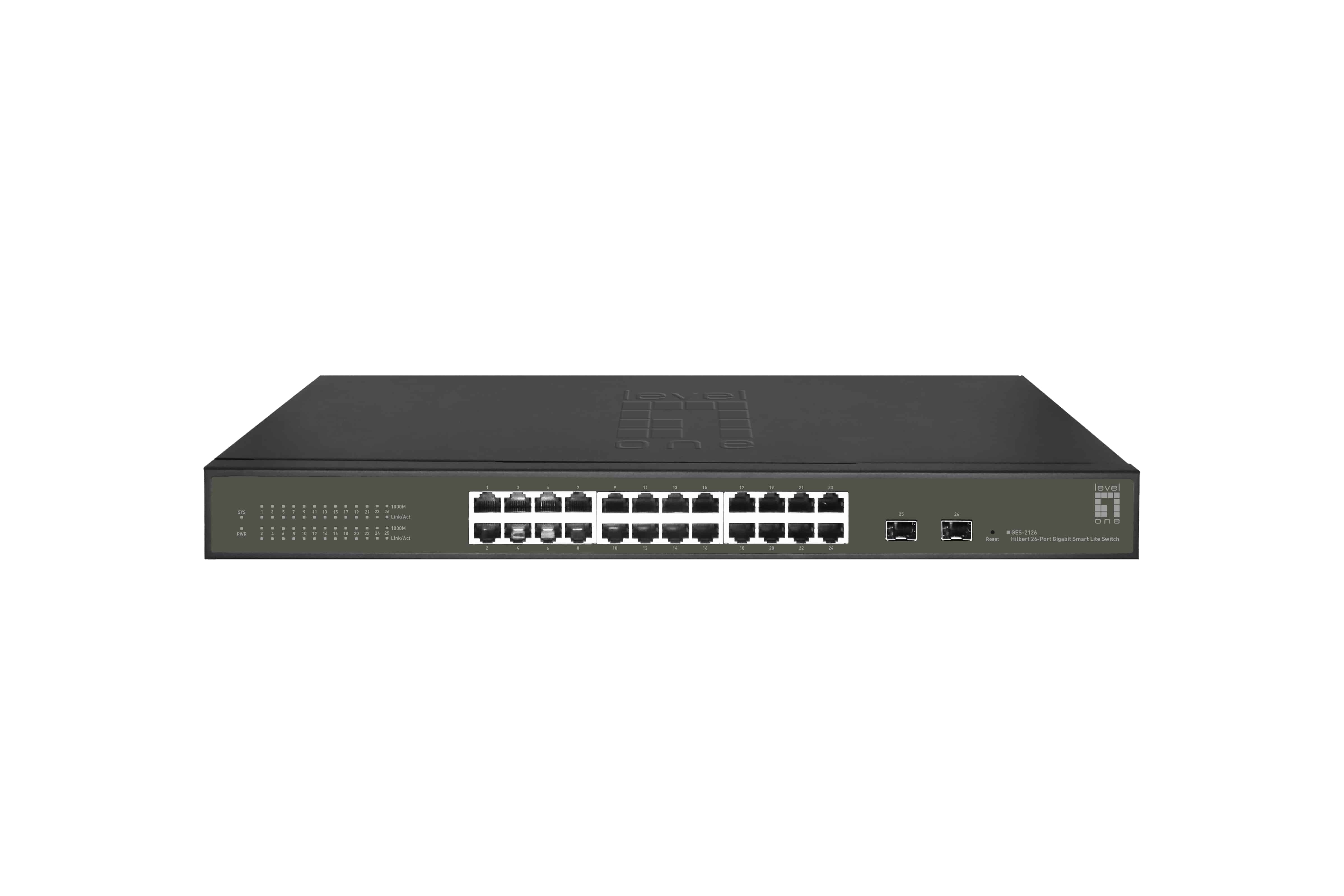 LevelOne GES-2126 netwerk-switch Managed L2 Gigabit Ethernet (10/100/1000) Zwart (GES-2126) thumbnail