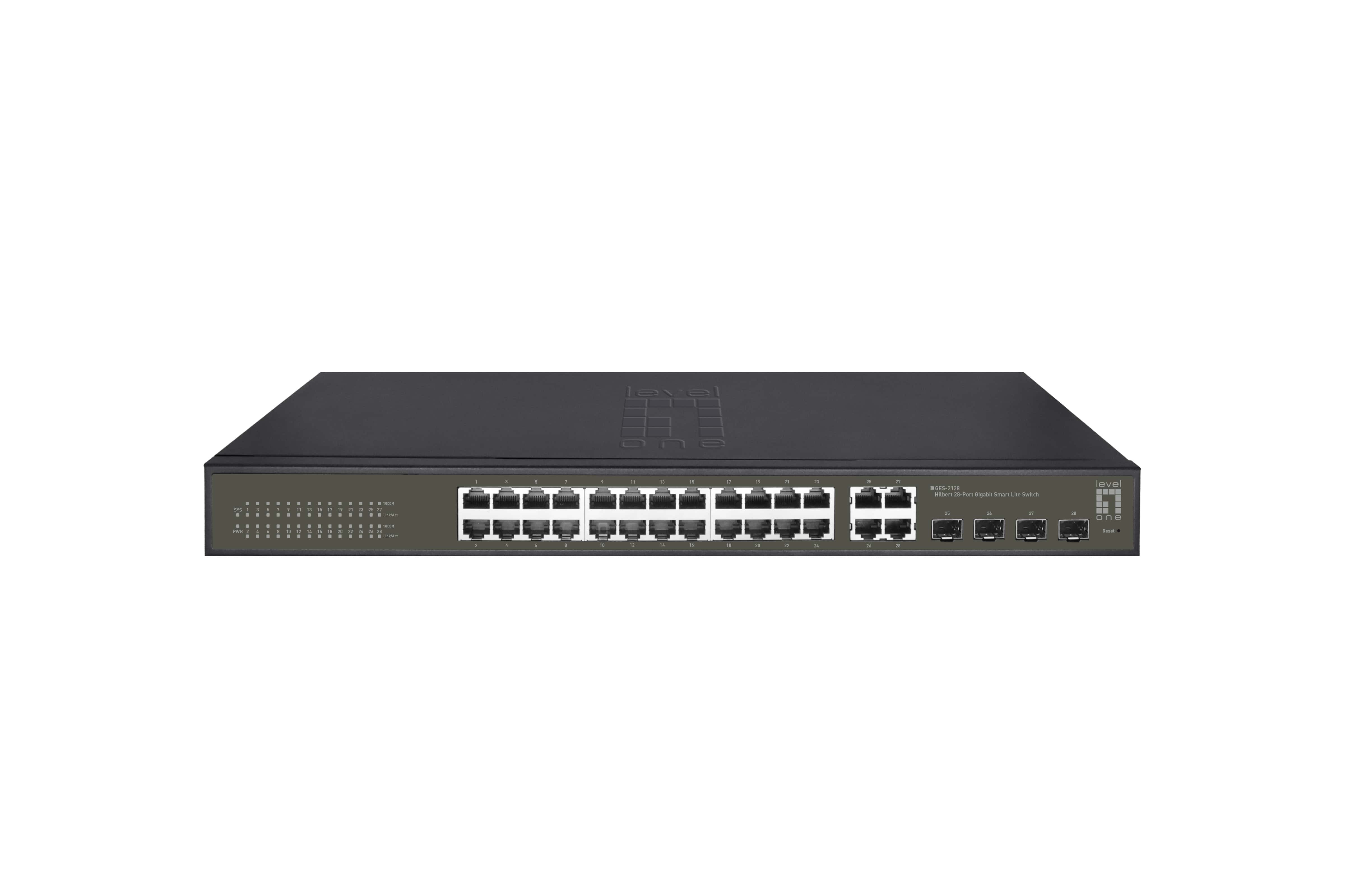 LevelOne GES-2128 netwerk-switch Managed L2 Gigabit Ethernet (10/100/1000) Zwart (GES-2128) thumbnail