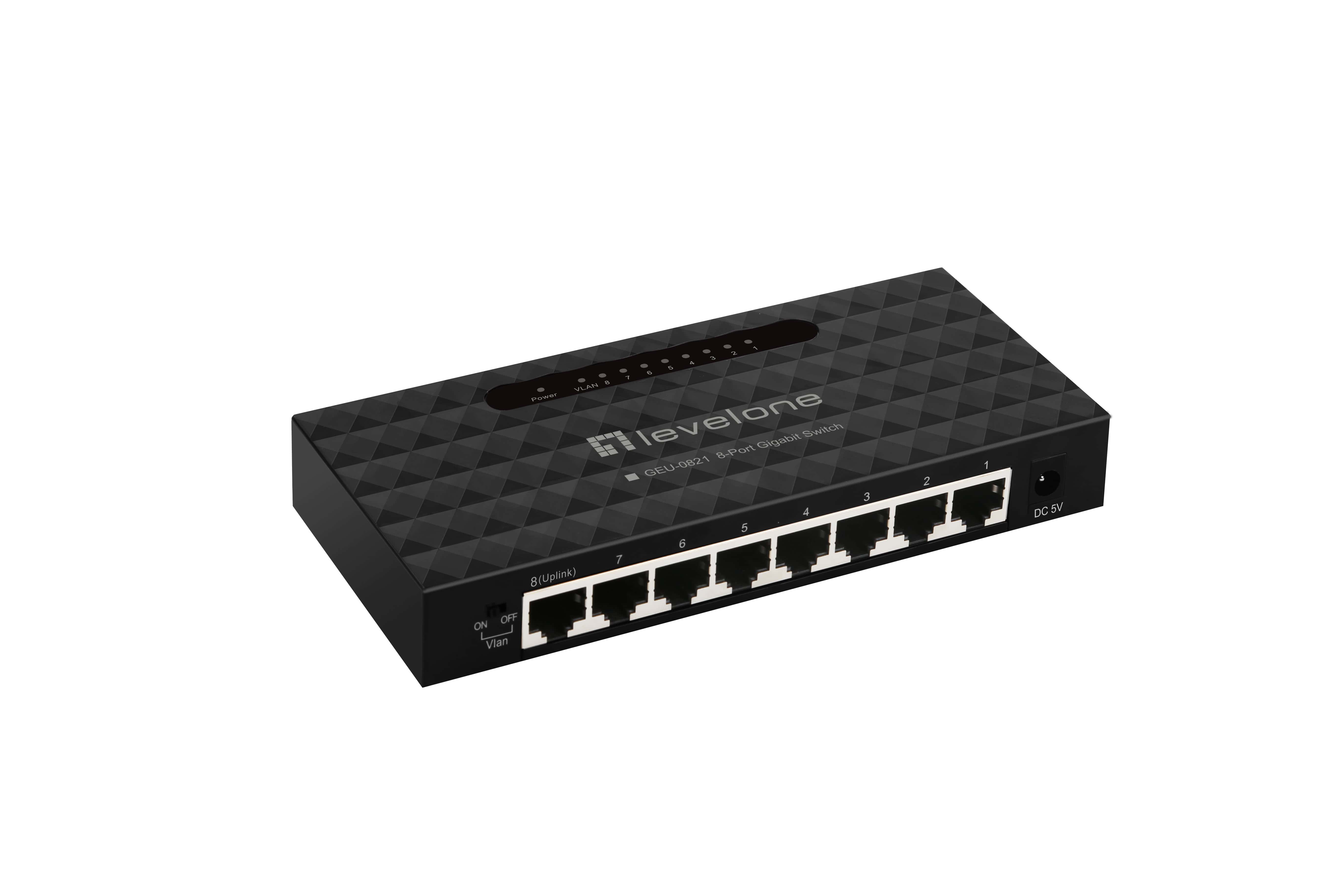 LevelOne GEU-0821 netwerk-switch Managed Gigabit Ethernet (10/100/1000) (GEU-0821) thumbnail