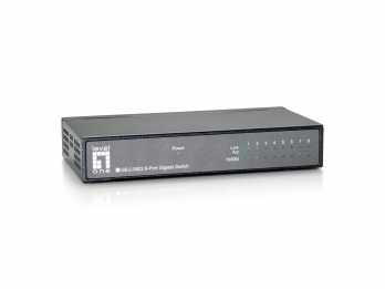 LevelOne GEU-0822 Unmanaged Gigabit Ethernet (10/100/1000) Zwart (GEU-0822) thumbnail
