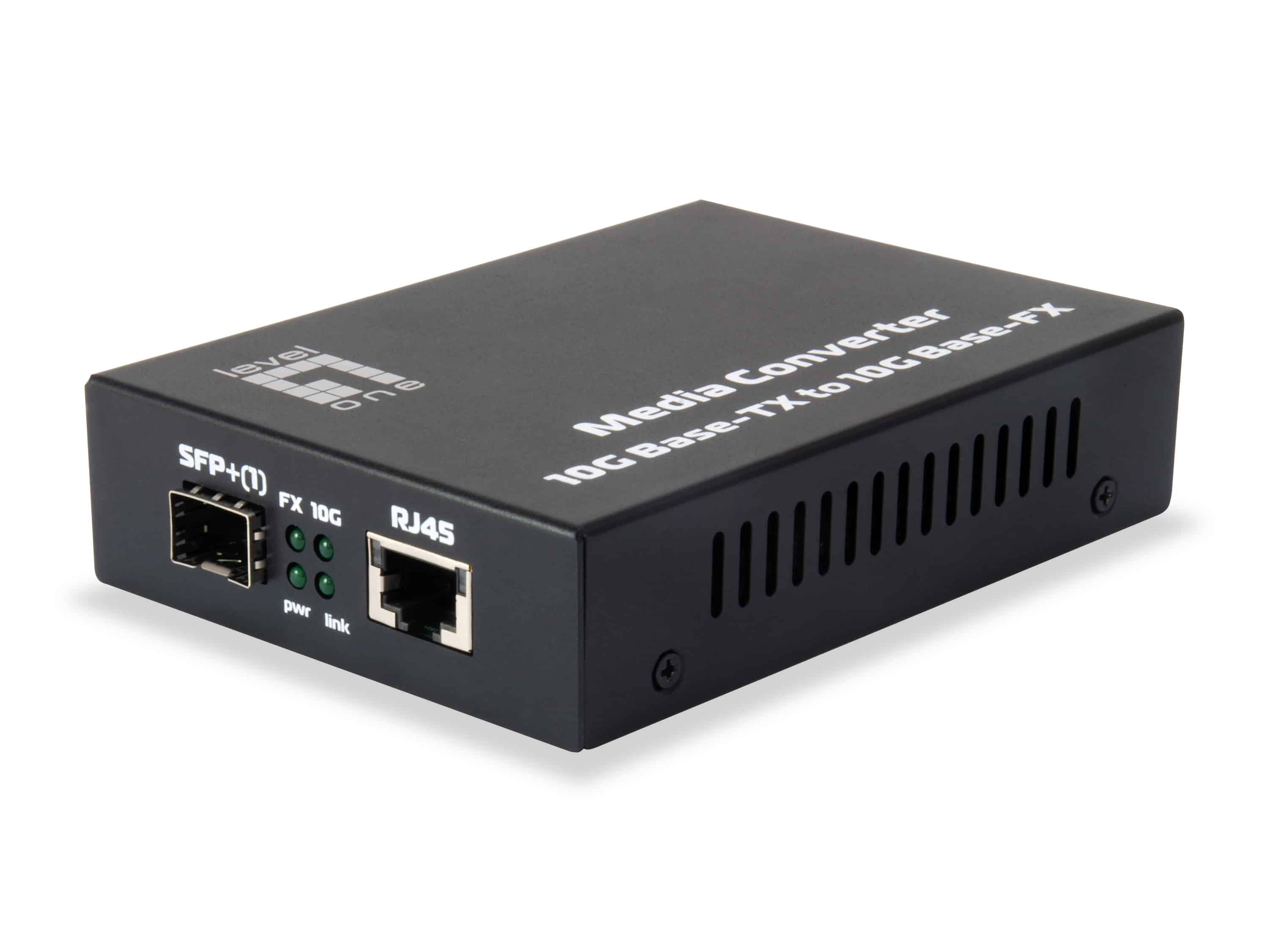 LevelOne GVT-0500 netwerk media converter 10000 Mbit/s Zwart (GVT-0500) thumbnail
