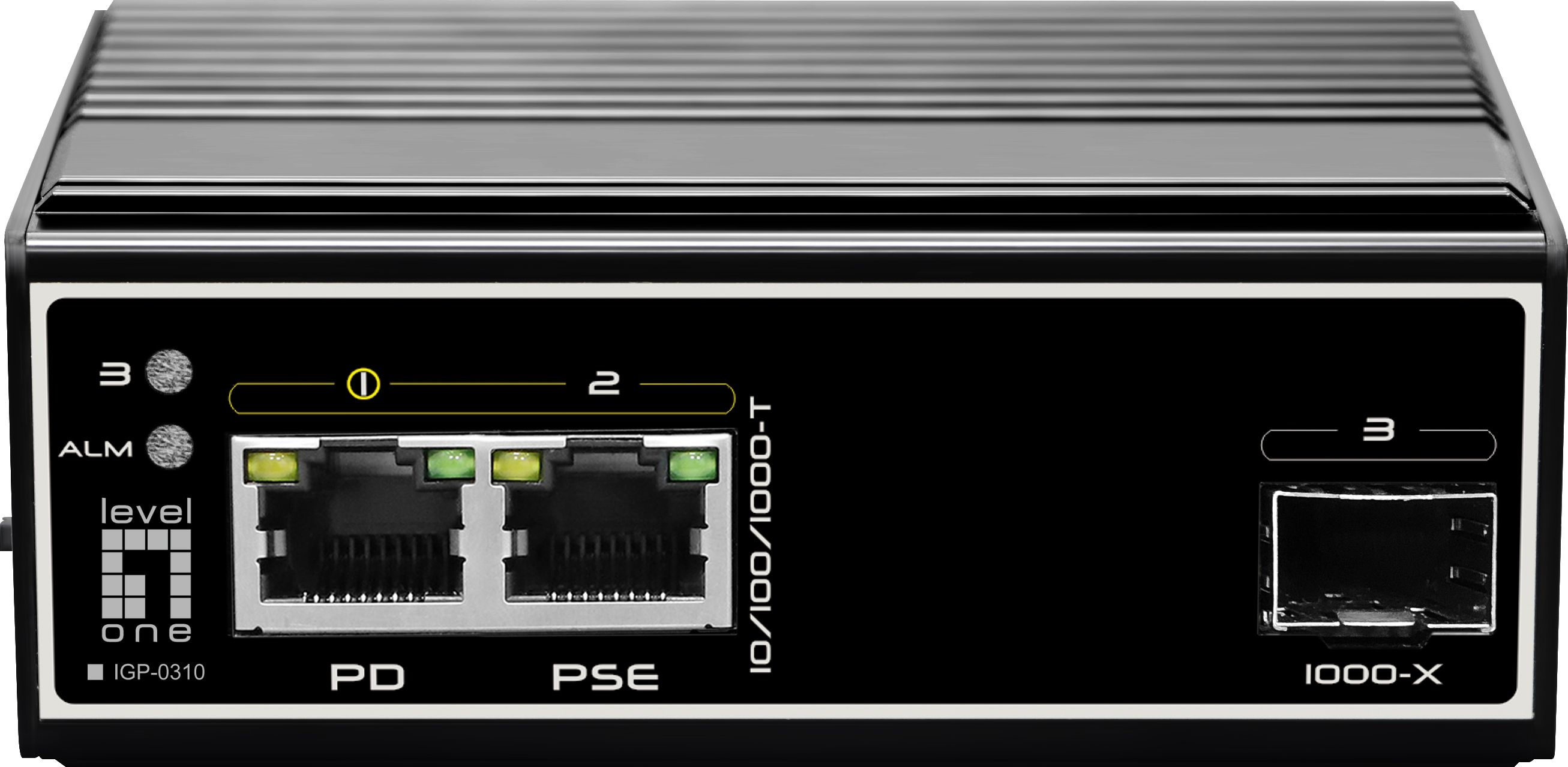 LevelOne IGP-0310 netwerk-switch Gigabit Ethernet (10/100/1000) Power over Ethernet (PoE) Zwart (IGP-0310) thumbnail