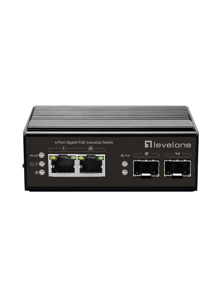 LevelOne IGP-0432 netwerk-switch Unmanaged Gigabit Ethernet (10/100/1000) Power over Ethernet (PoE) Zwart (IGP-0431) thumbnail