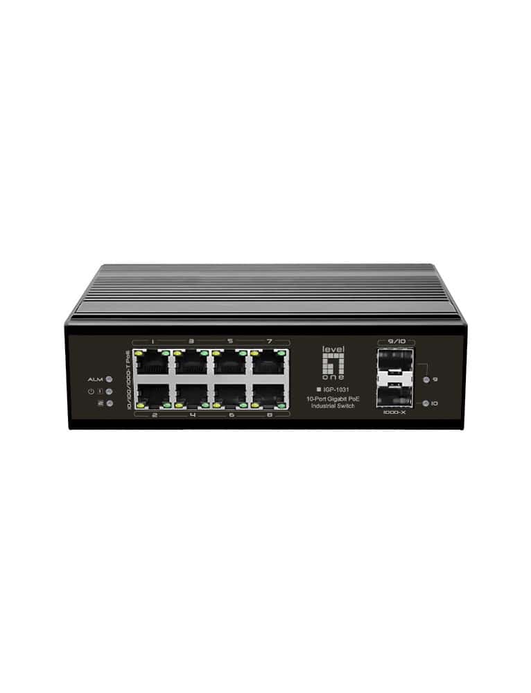 LevelOne IGP-1031 netwerk-switch Gigabit Ethernet (10/100/1000) Power over Ethernet (PoE) Zwart (IGP-1031) thumbnail