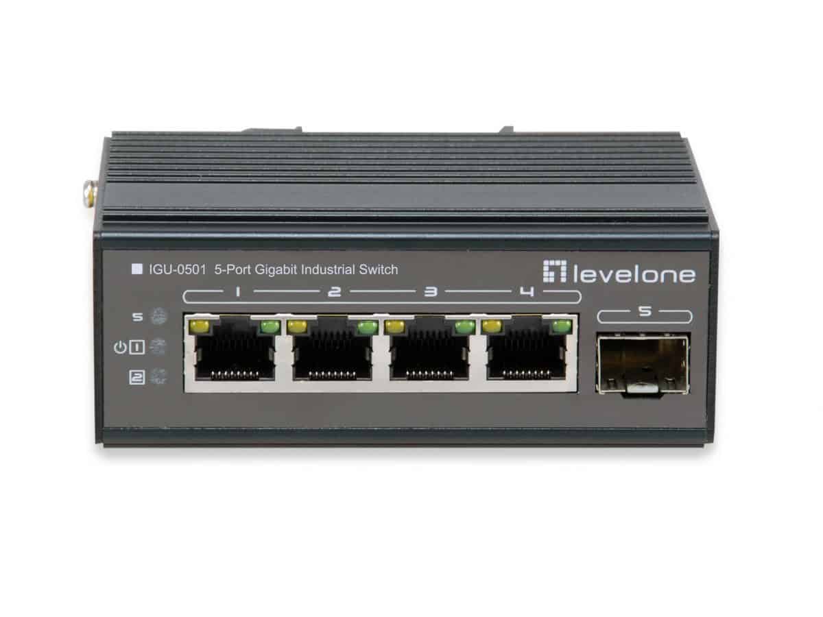 LevelOne IGU-0501 netwerk-switch Gigabit Ethernet (10/100/1000) Zwart (IGU-0501) thumbnail