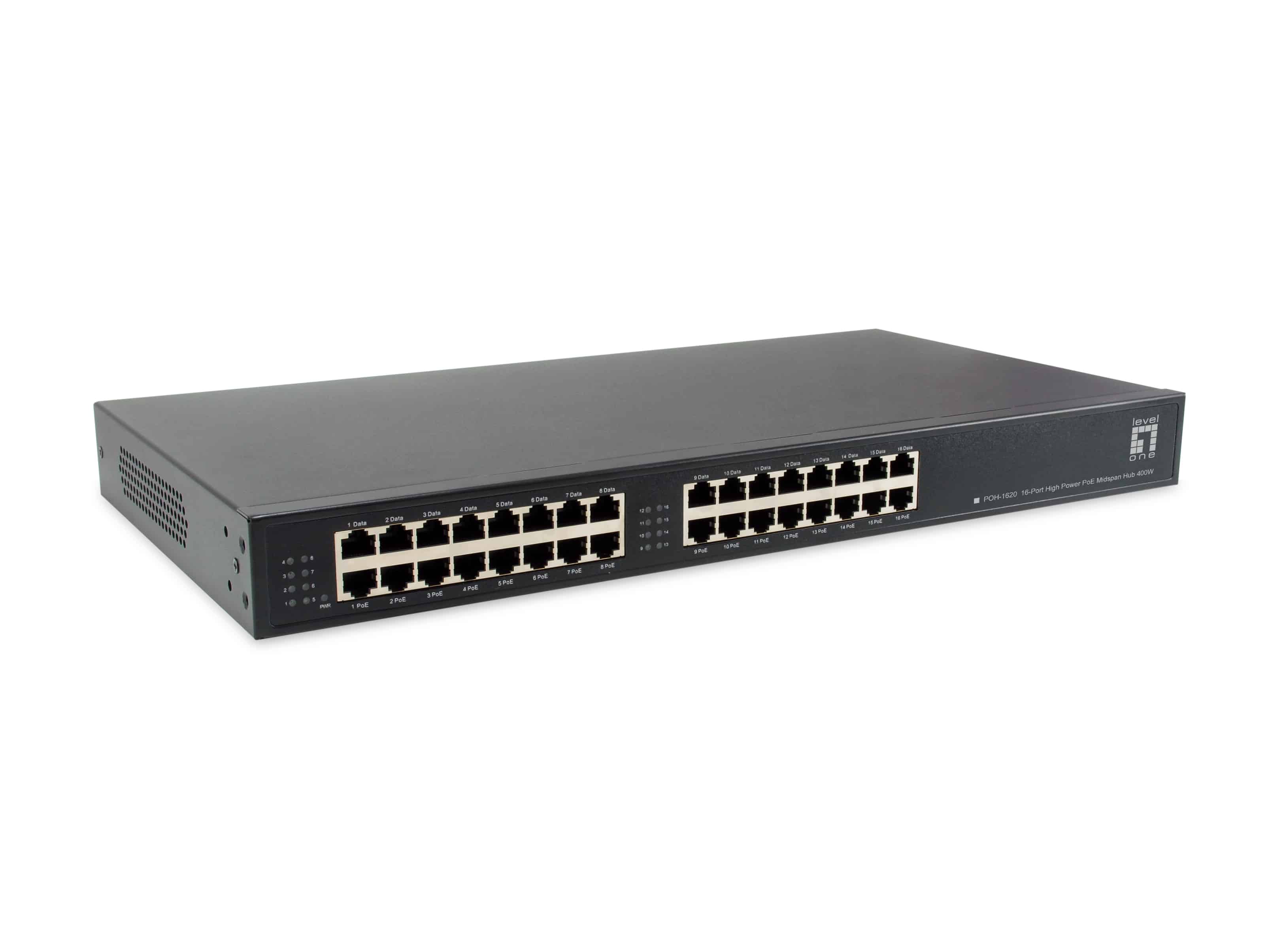 LevelOne POH-1620 PoE adapter & injector Fast Ethernet, Gigabit Ethernet (POH-1620) thumbnail