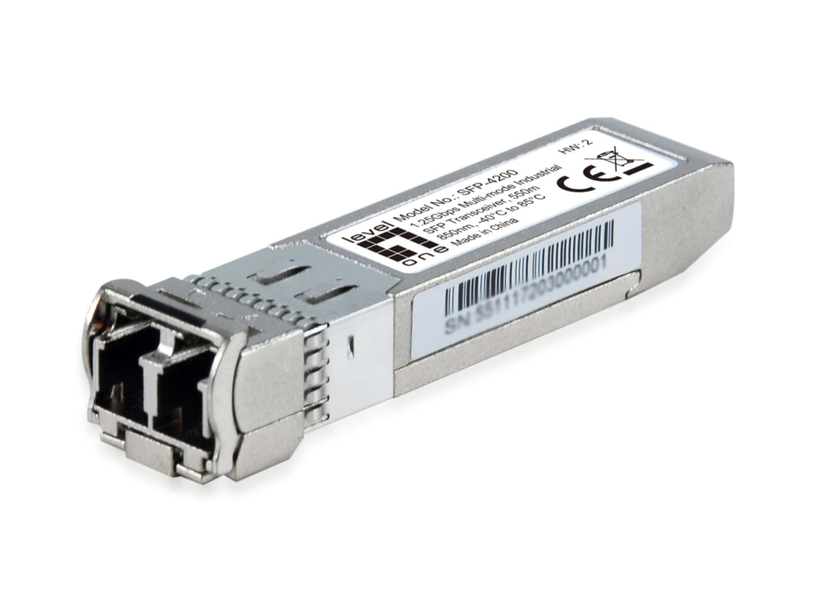 LevelOne SFP-4200 netwerk transceiver module Vezel-optiek 1250 Mbit/s 850 nm (SFP-4200) thumbnail