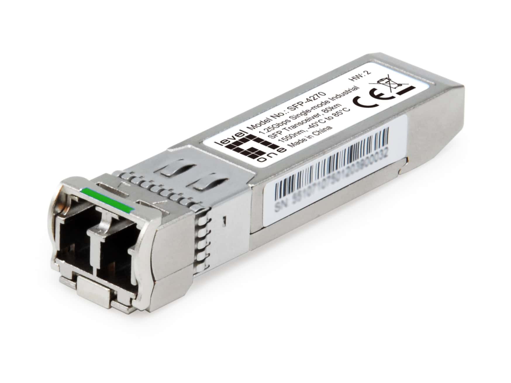 LevelOne SFP-4270 netwerk transceiver module Vezel-optiek 1250 Mbit/s 1550 nm (SFP-4270) thumbnail