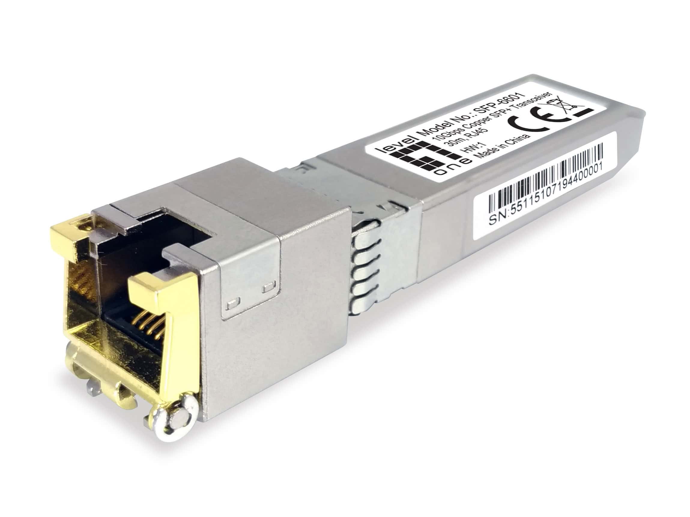 LevelOne SFP-6601 netwerk transceiver module Koper 10000 Mbit/s SFP+ (SFP-6601) thumbnail