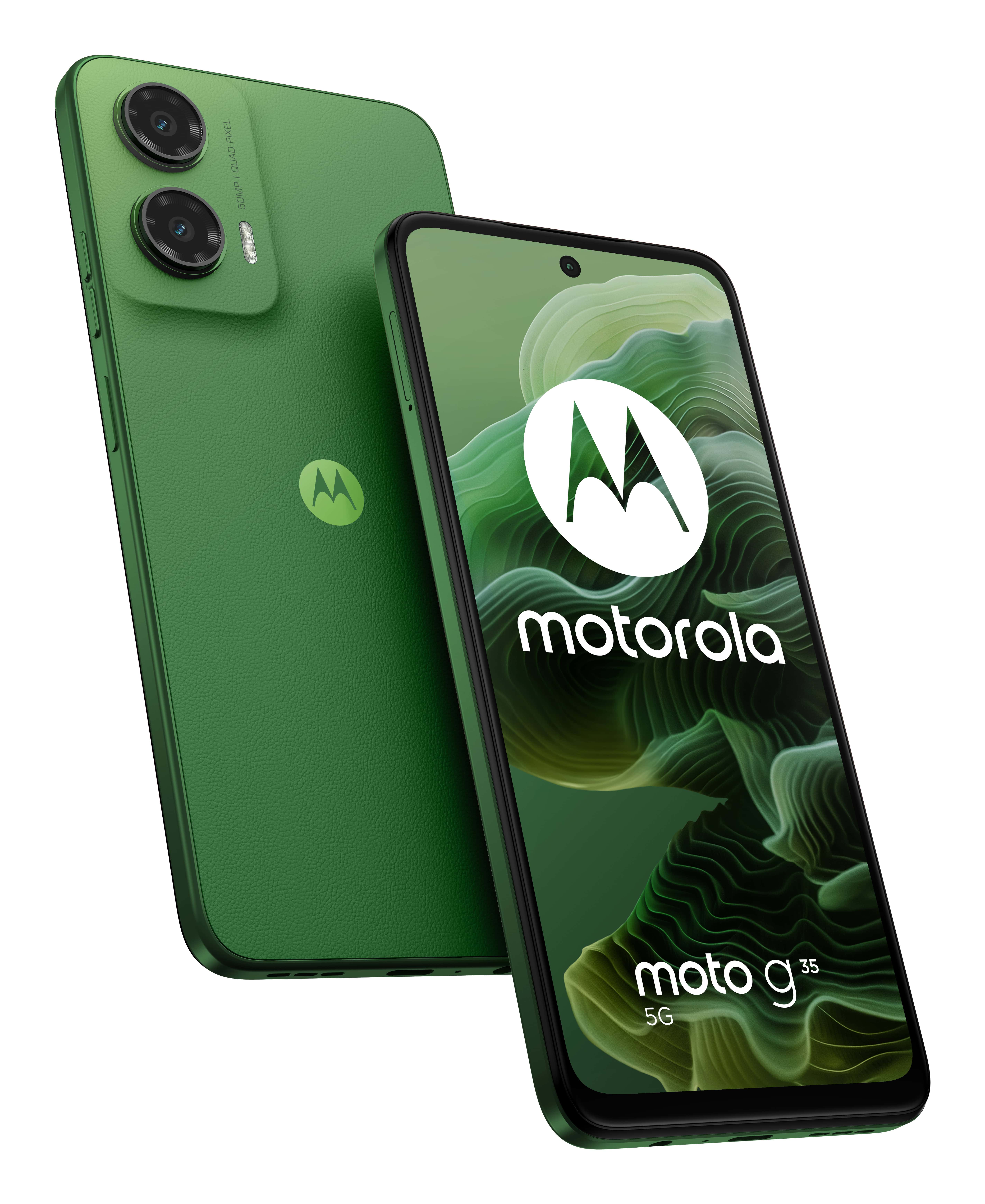 Motorola moto G35 5G 17,1 cm (6.72") Dual SIM Android 14 USB Type-C 4 GB 128 GB 5000 mAh Groen (PB3K0032IT) thumbnail