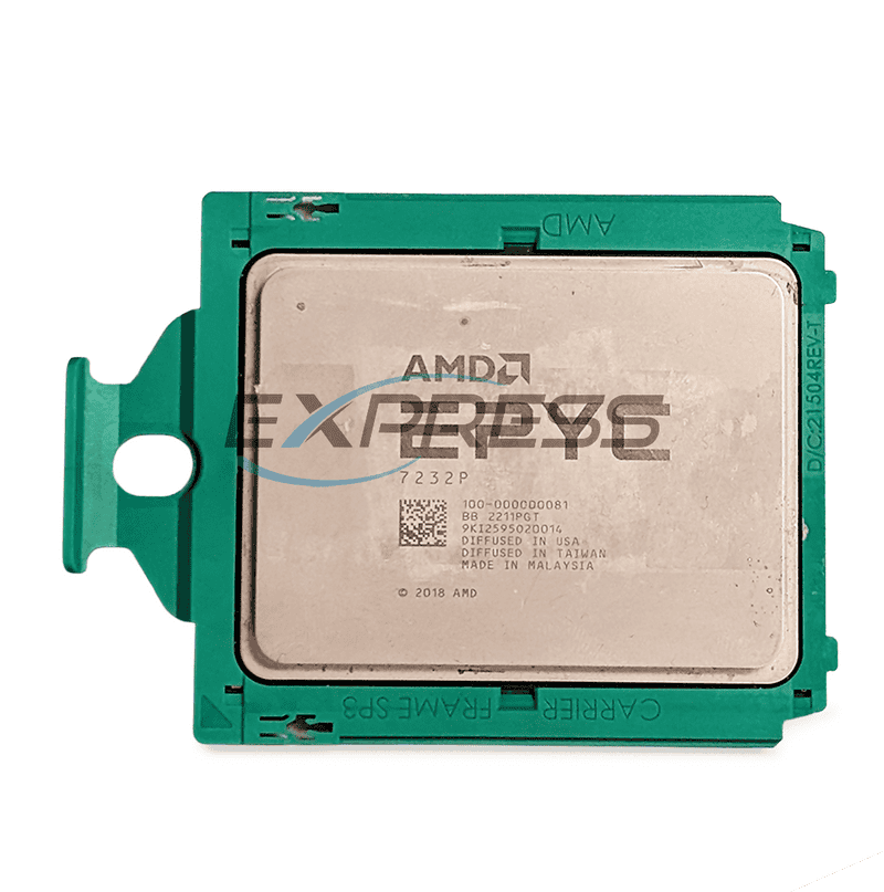 DELL AMD EPYC 8-CORE CPU 7232P 32MB 3.1GHZ (SINGLE SOCKET) (100-000000081) thumbnail