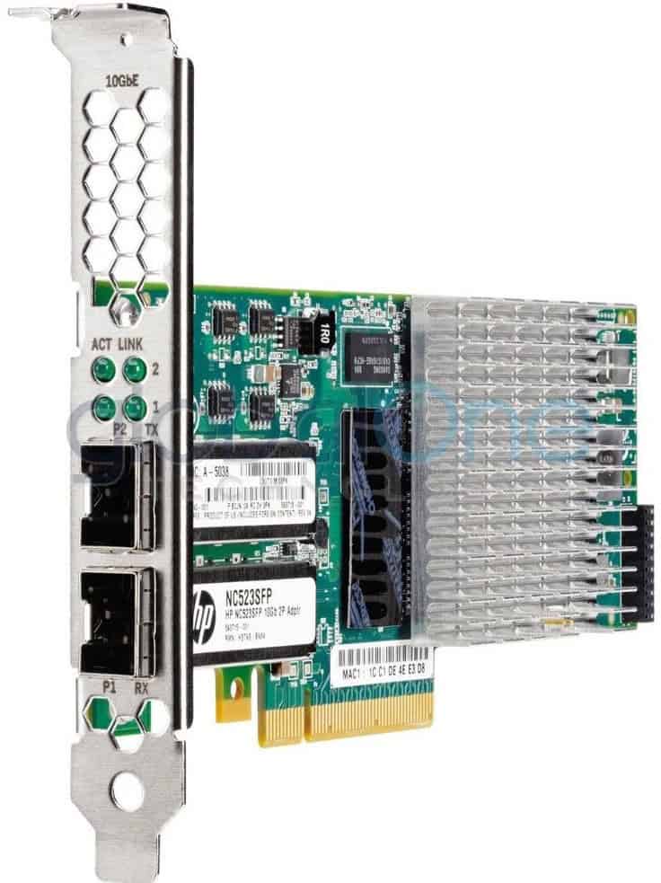 HP NC523SFP 10GB DUAL-PORT SERVER ADAPTER - HPB (593717-B21-HP) thumbnail