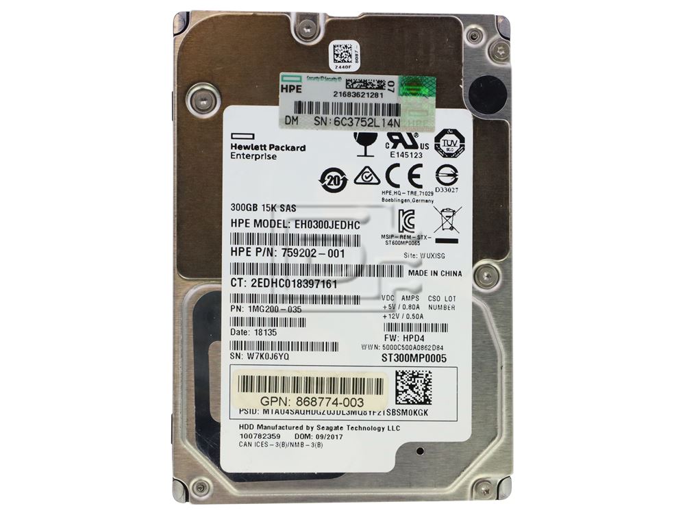 HP 2,5 300GB 15Krpm (759202-001-RFB) thumbnail