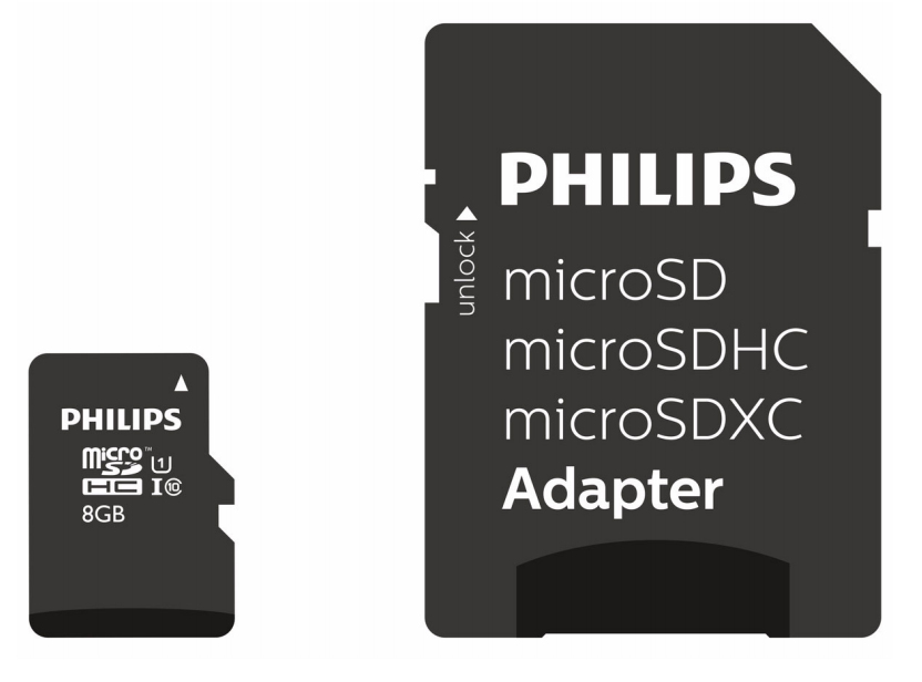 Philips FM08MP45B/00 flashgeheugen 8 GB MicroSDHC UHS-I Klasse 10 (FM08MP45B/00) thumbnail
