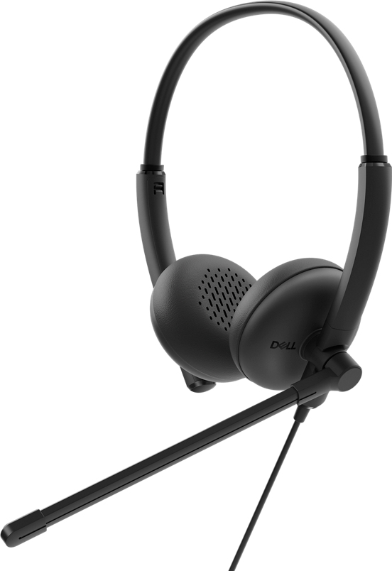 DELL WH125 Headset Bedraad Hoofdband Kantoor/callcenter USB Type-A Zwart (WH125-DWW) thumbnail