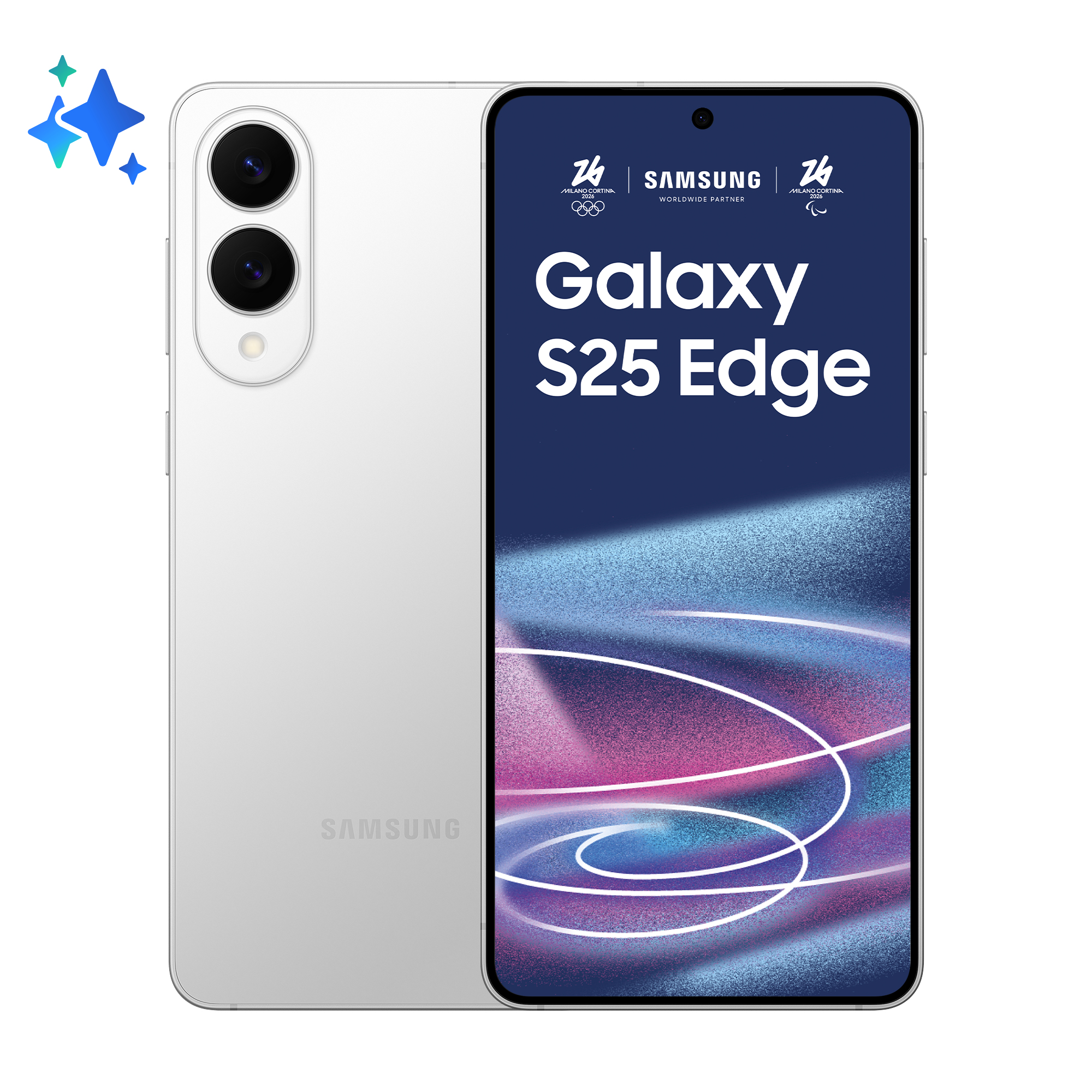 Samsung Galaxy S25 Edge 17 cm (6.7") Dual SIM Android 15 5G USB Type-C 12 GB 256 GB 3900 mAh Zilver (SM-S937BZSDEUE) thumbnail