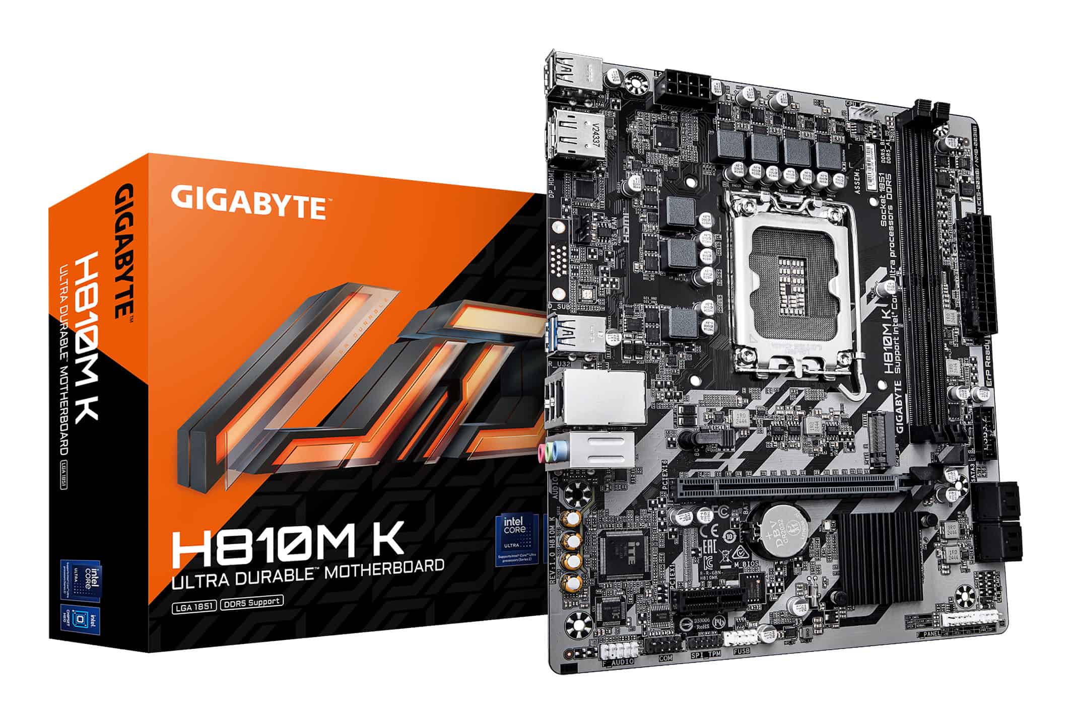 GIGABYTE H810M K moederbord Intel H810 LGA 1851 (Socket V1) micro ATX (H810M K) thumbnail