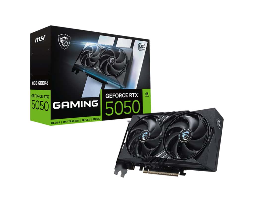 MSI GeForce RTX 5050 8G GAMING OC NVIDIA 8 GB GDDR6 (V538-001R) thumbnail