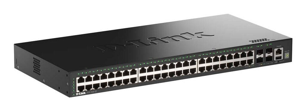 D-Link DGS-1530-52/E netwerk-switch Managed L2 Gigabit Ethernet (10/100/1000) Zwart (DGS-1530-52/E) thumbnail