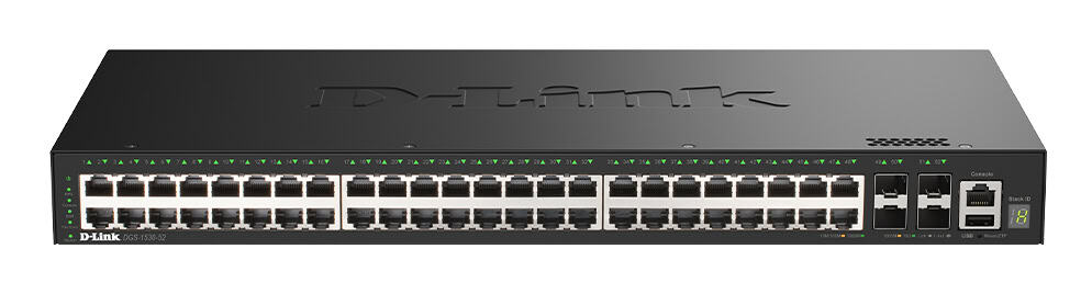 D-Link DGS-1530-52/E netwerk-switch Managed L2 Gigabit Ethernet (10/100/1000) Zwart (DGS-1530-52/E) thumbnail