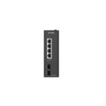 D-Link DIS-100G-06/M netwerk-switch Unmanaged L2 Gigabit Ethernet (10/100/1000) DIN rail Zwart (DIS-100G-06) thumbnail