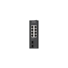 D-Link DIS-100G-10 netwerk-switch Unmanaged L2 Gigabit Ethernet (10/100/1000) DIN rail Zwart (DIS-100G-10) thumbnail