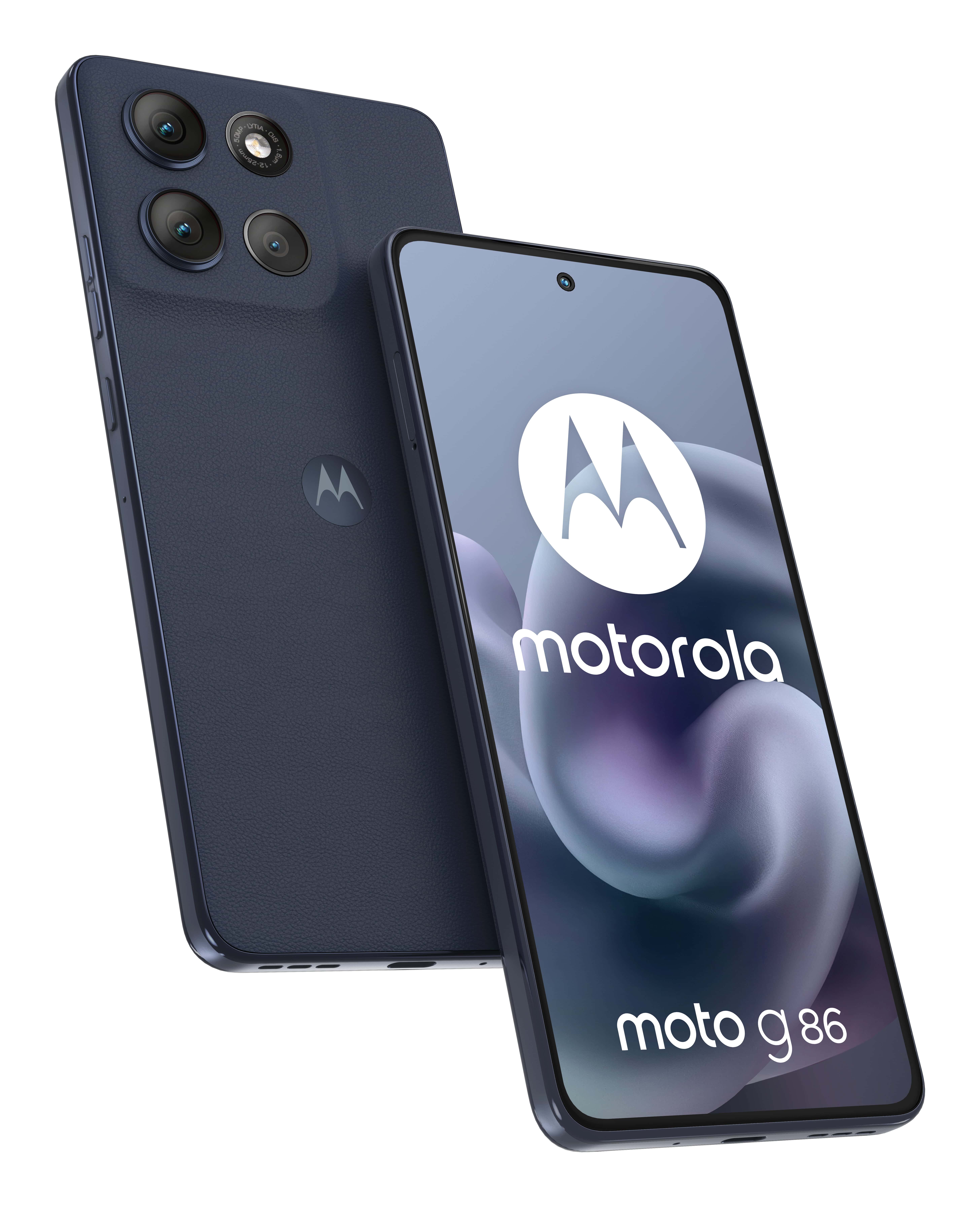 Motorola moto g86 5G 16,9 cm (6.67") Dual SIM Android 15 USB Type-C 8 GB 256 GB 5200 mAh Donkerblauw (PB7L0086SE) thumbnail