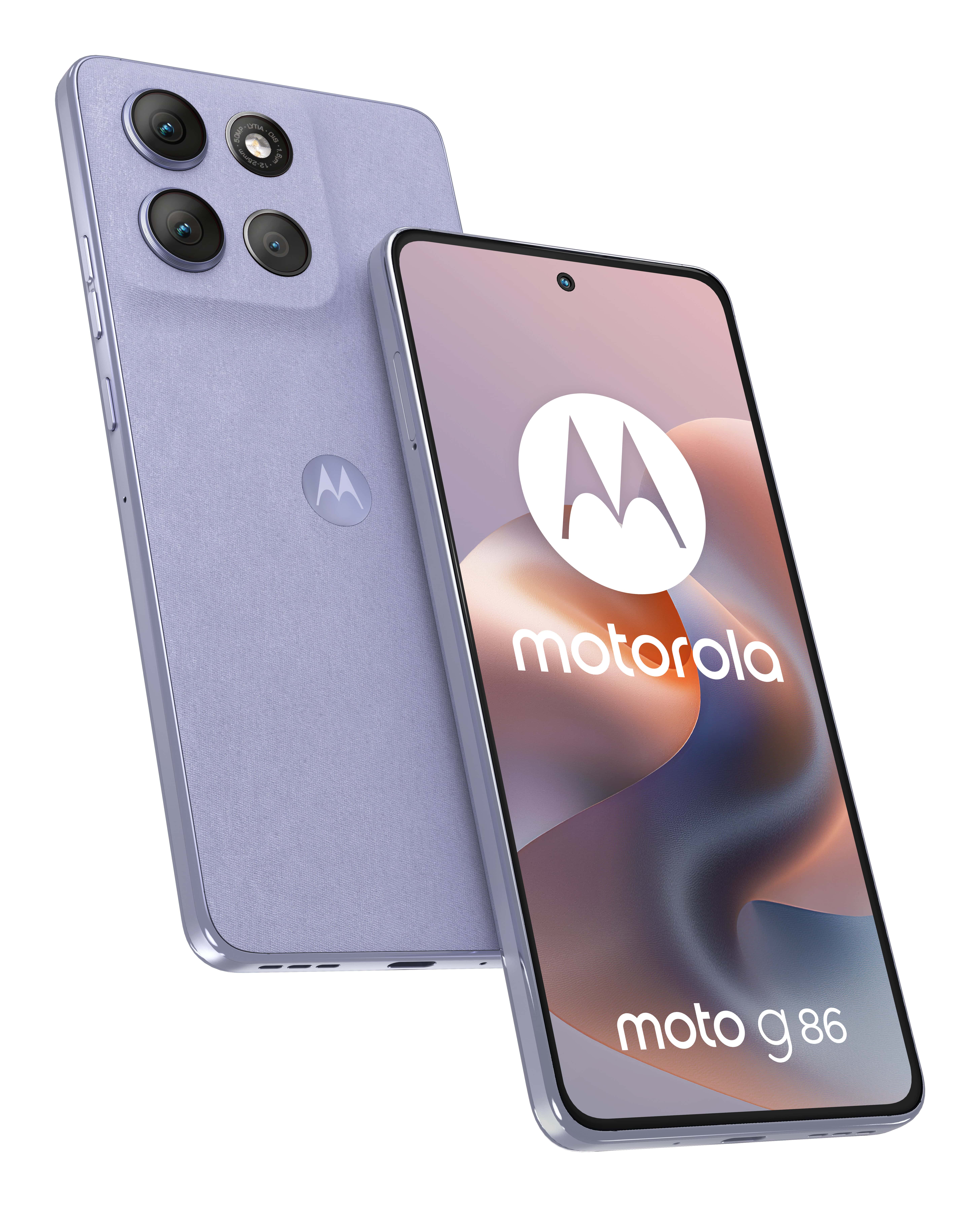 Motorola moto g86 5G 16,9 cm (6.67") Dual SIM Android 15 USB Type-C 8 GB 256 GB 5200 mAh Lila (PB7L0087SE) thumbnail