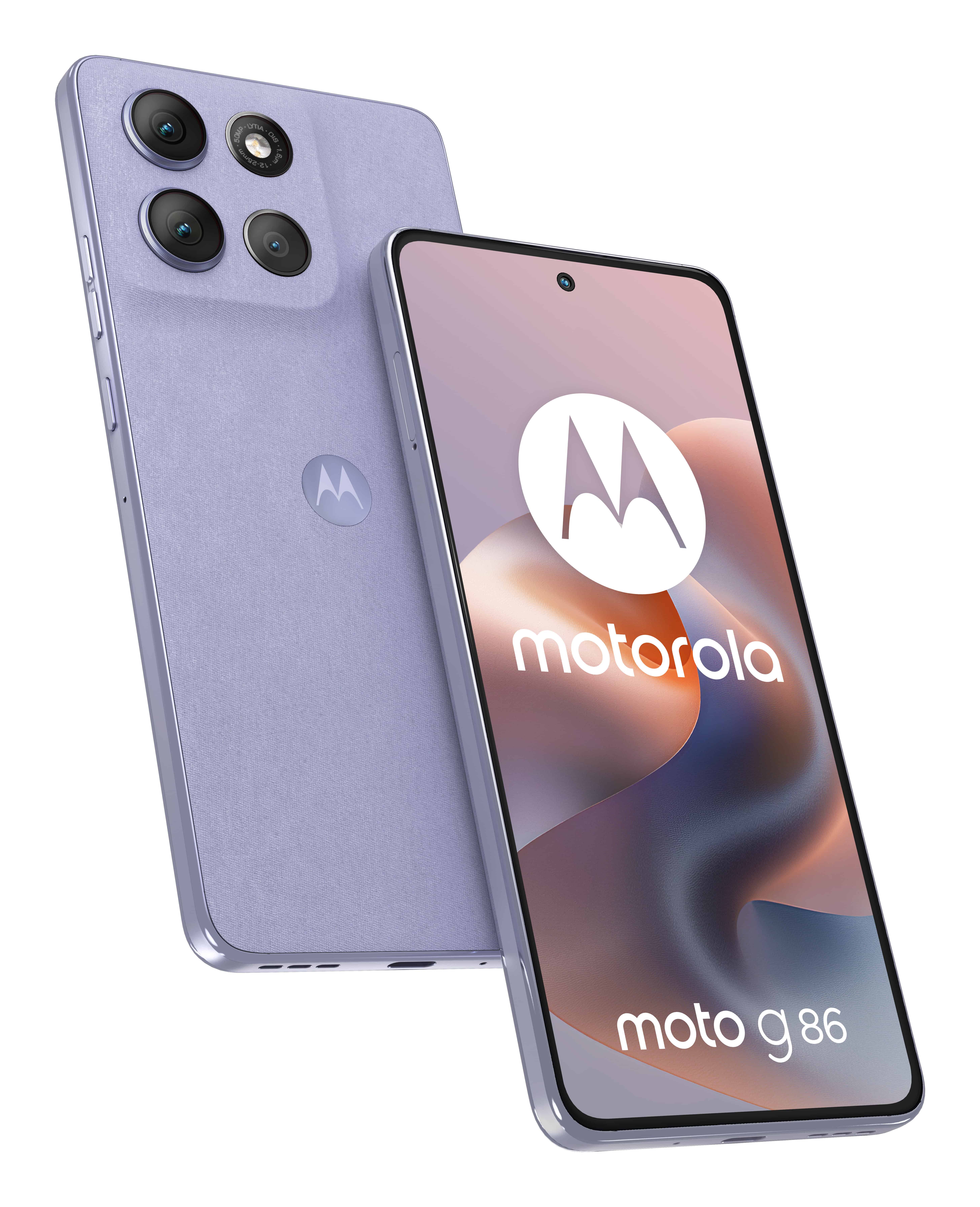 Motorola moto g86 5G 16,9 cm (6.67") Dual SIM Android 15 USB Type-C 8 GB 256 GB 5200 mAh Lila (PB7L0087SE) thumbnail