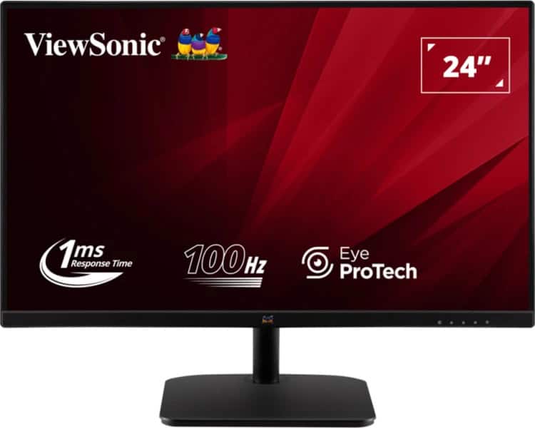 Viewsonic Value Series VA2432-MHD-3 computer monitor 61 cm (24) 1920 x 1080 Pixels Full HD LED Zwart (VA2432-MHD-3) thumbnail