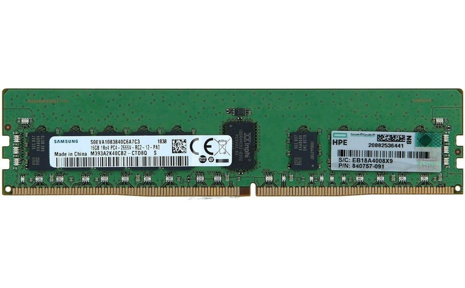 HPE Memory 16GB 1Rx4 (840757-091) thumbnail