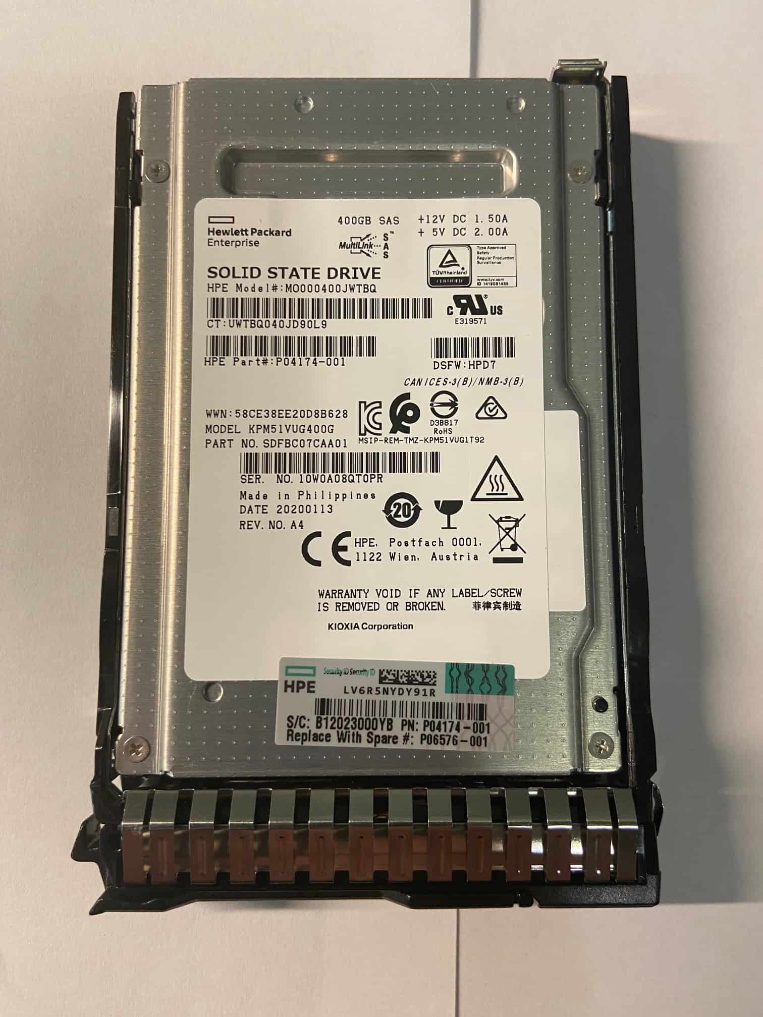 HP 400GB 12G SAS SFF MU SC DS SSD (P04174-001-RFB) thumbnail