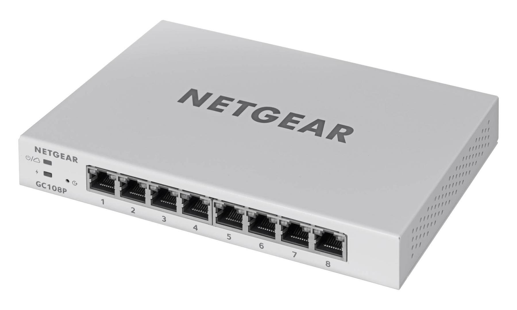 NETGEAR Switch 8x GE GC108P-100PES Insight Managed Smart (GC108P-100PES) thumbnail