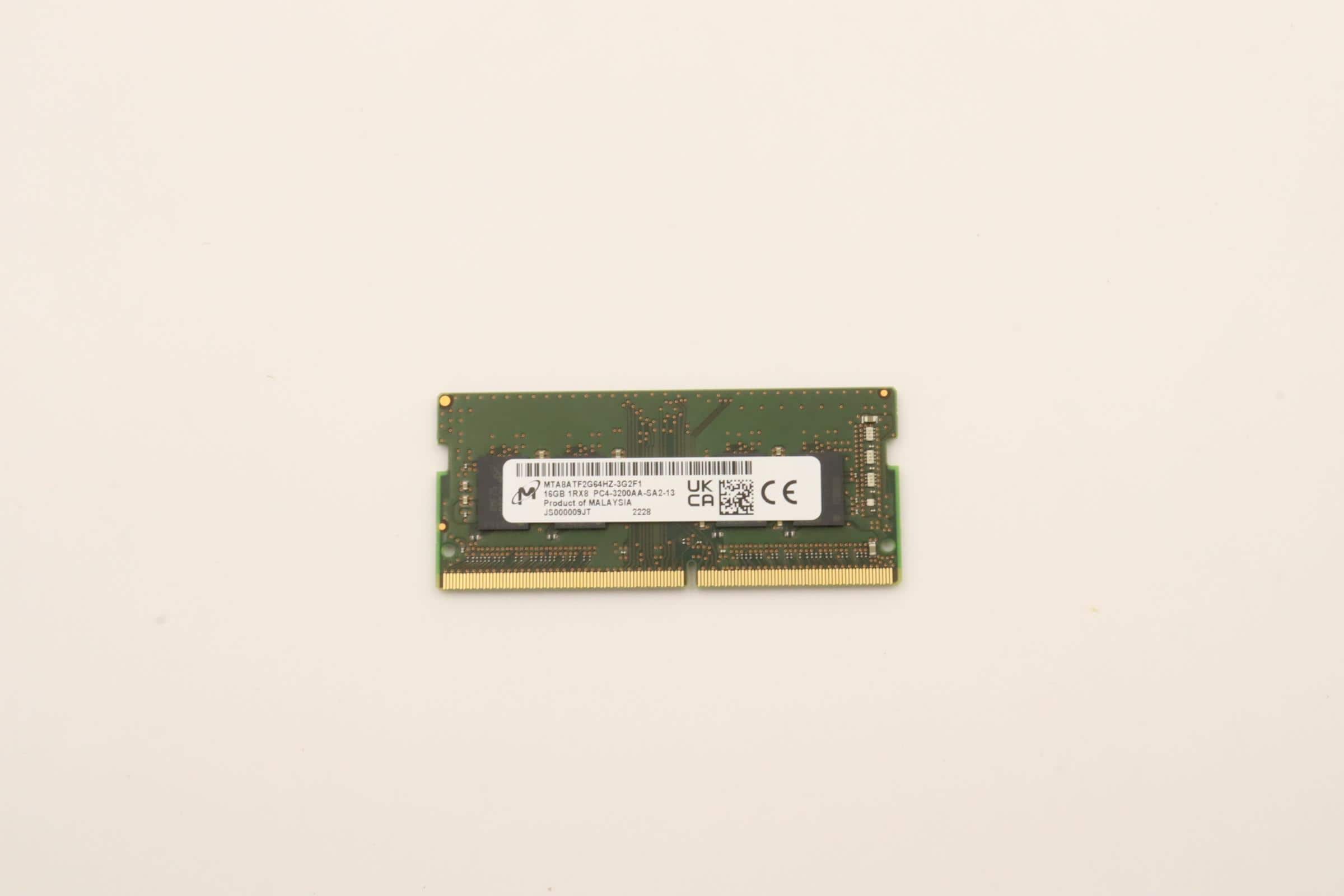 Lenovo Memory 8GB DDR4 3200 Micron So-Dimm (5M30Z71650) (5M30Z71650) thumbnail