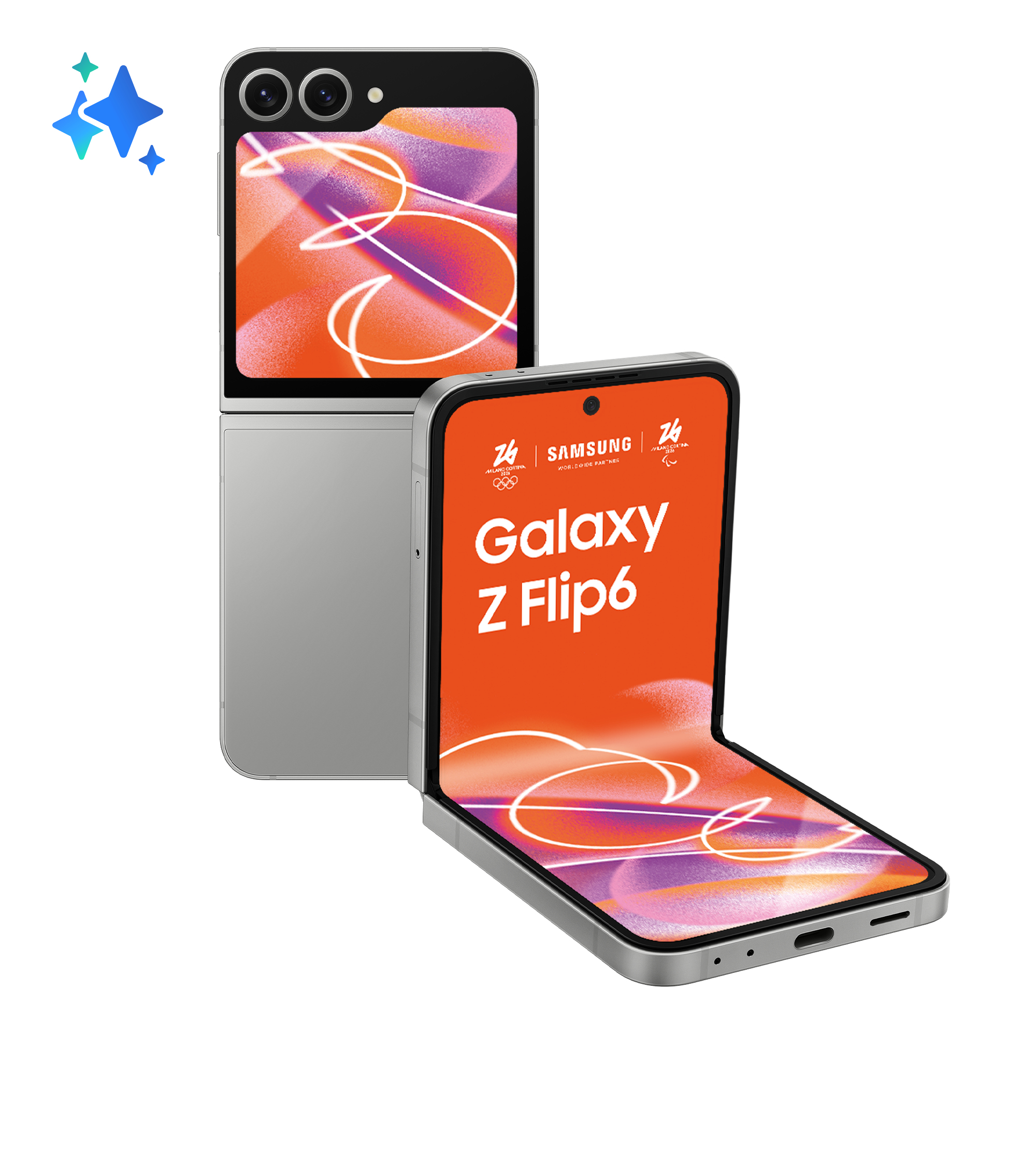 Samsung Galaxy Z Flip6 17 cm (6.7") Dual SIM Android 14 5G USB Type-C 12 GB 512 GB 4000 mAh Zilver (SM-F741BZSHEUE) thumbnail