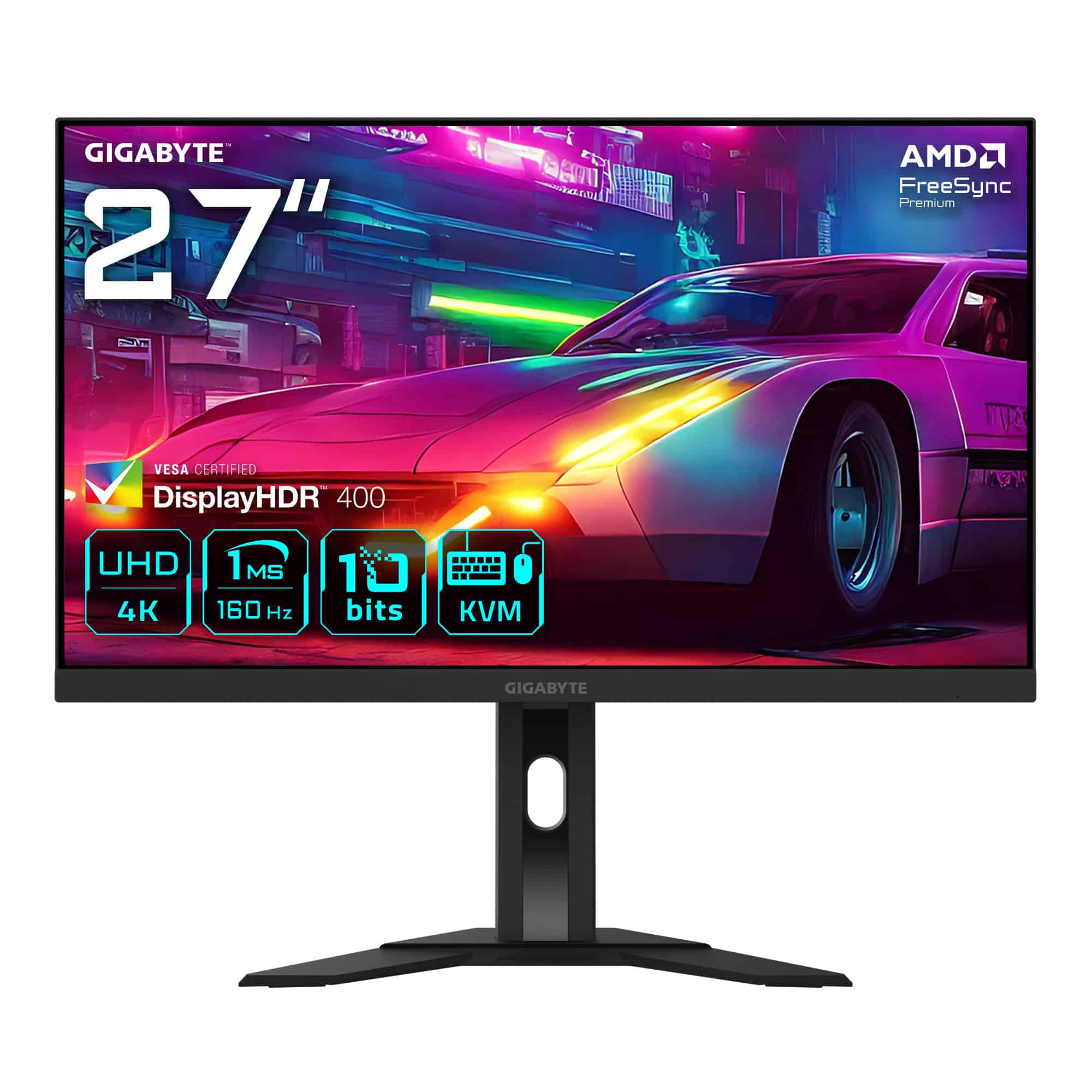 GIGABYTE M27UA computer monitor 68,6 cm (27) 3840 x 2160 Pixels 4K Ultra HD LED Zwart (M27UA EK) thumbnail