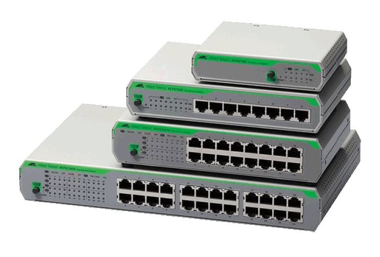 Allied Telesis AT-FS710/8-50 Unmanaged Fast Ethernet (10/100) Grijs (AT-FS710/8-50) thumbnail