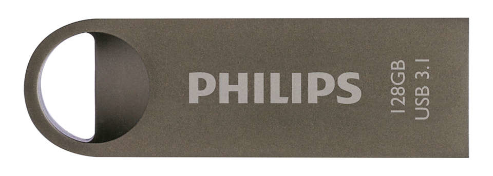 Philips Moon Edition 3.1 USB flash drive 128 GB USB Type-A 3.2 Gen 1 (3.1 Gen 1) Grijs (FM12FD165B/00) thumbnail