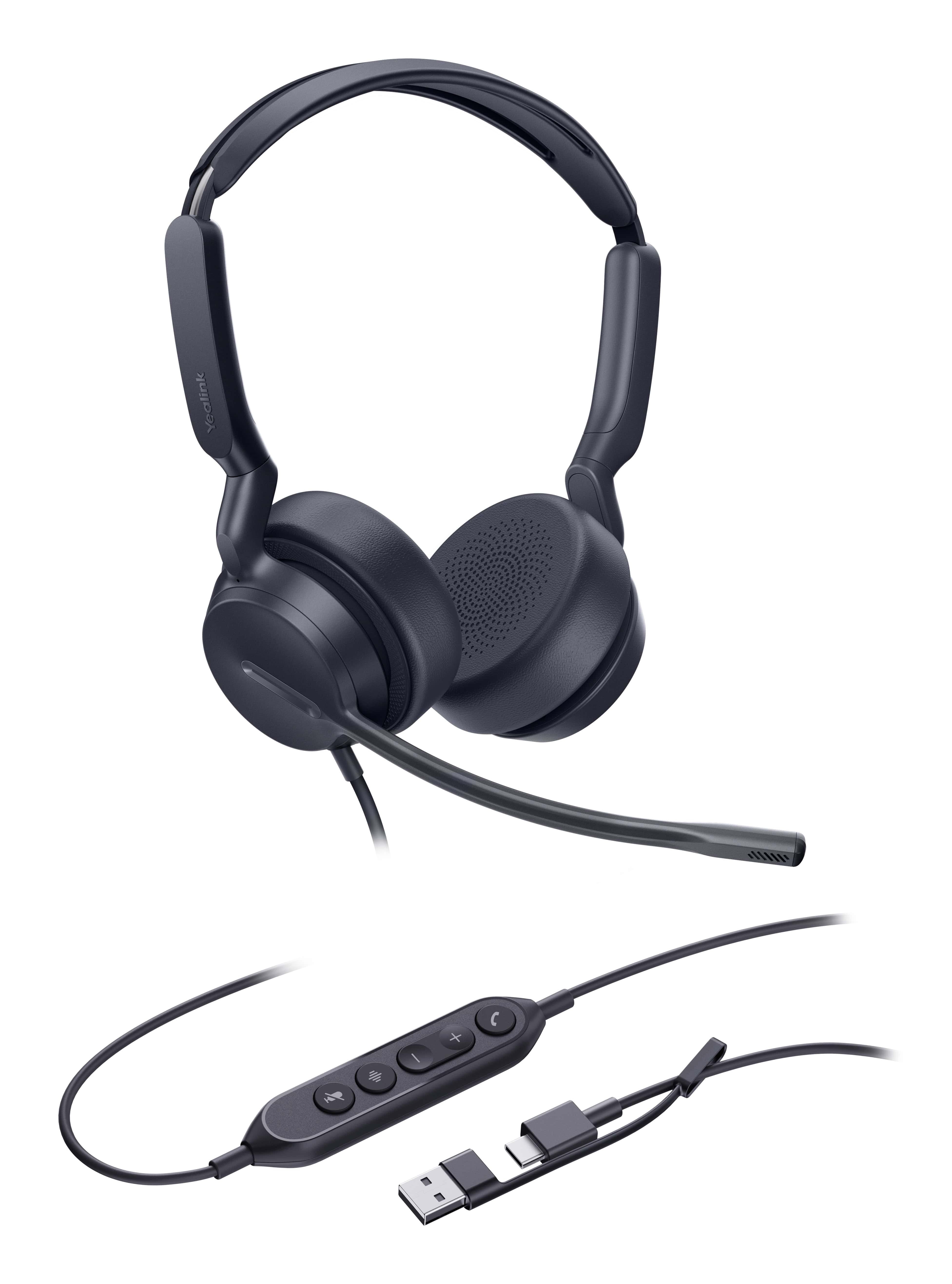 Yealink Dual UC-headset met USB-C/A-aansluiting (1308215) thumbnail