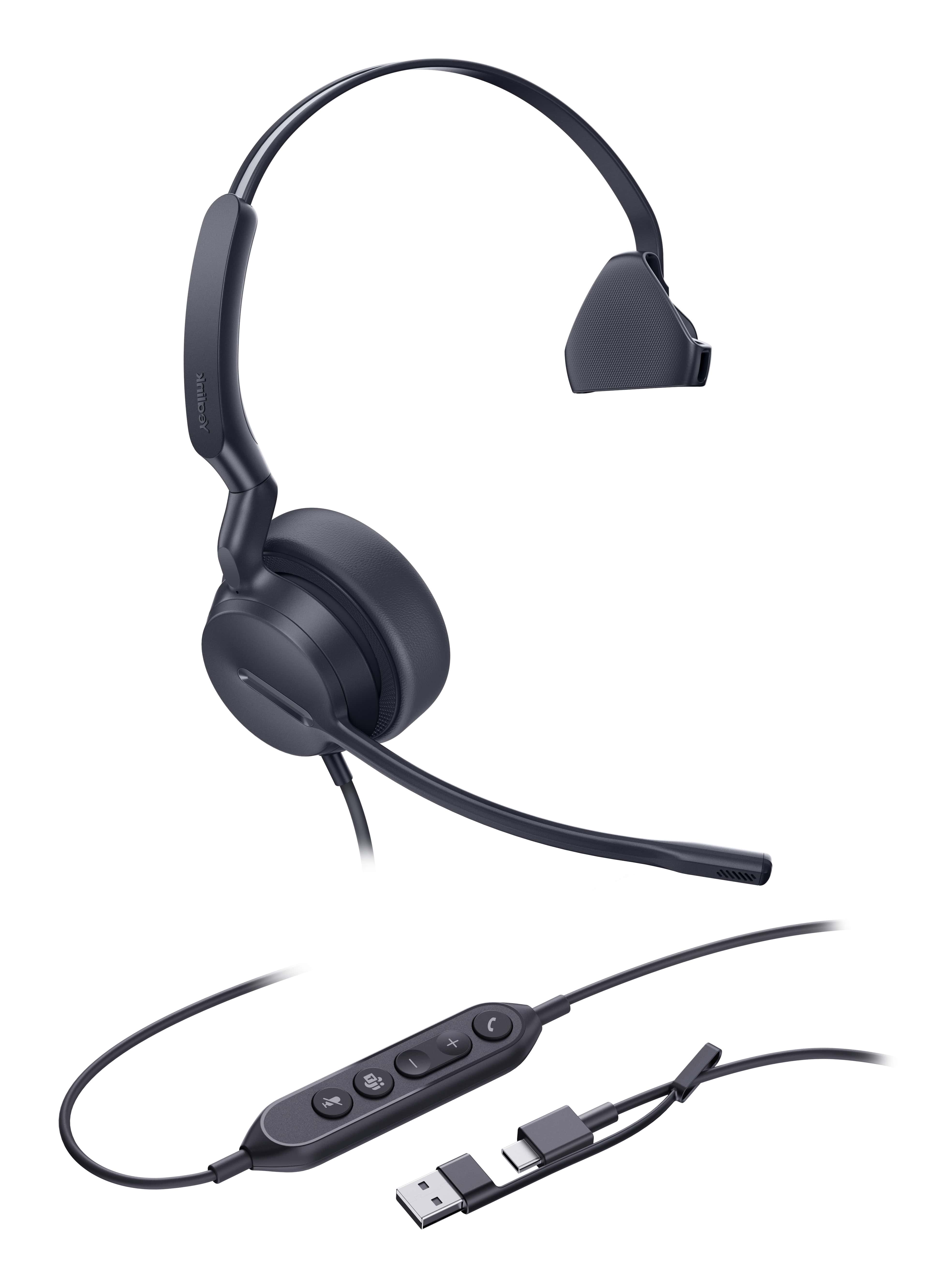 Yealink Mono Teams-headset met USB-C/A-aansluiting (1308216) thumbnail