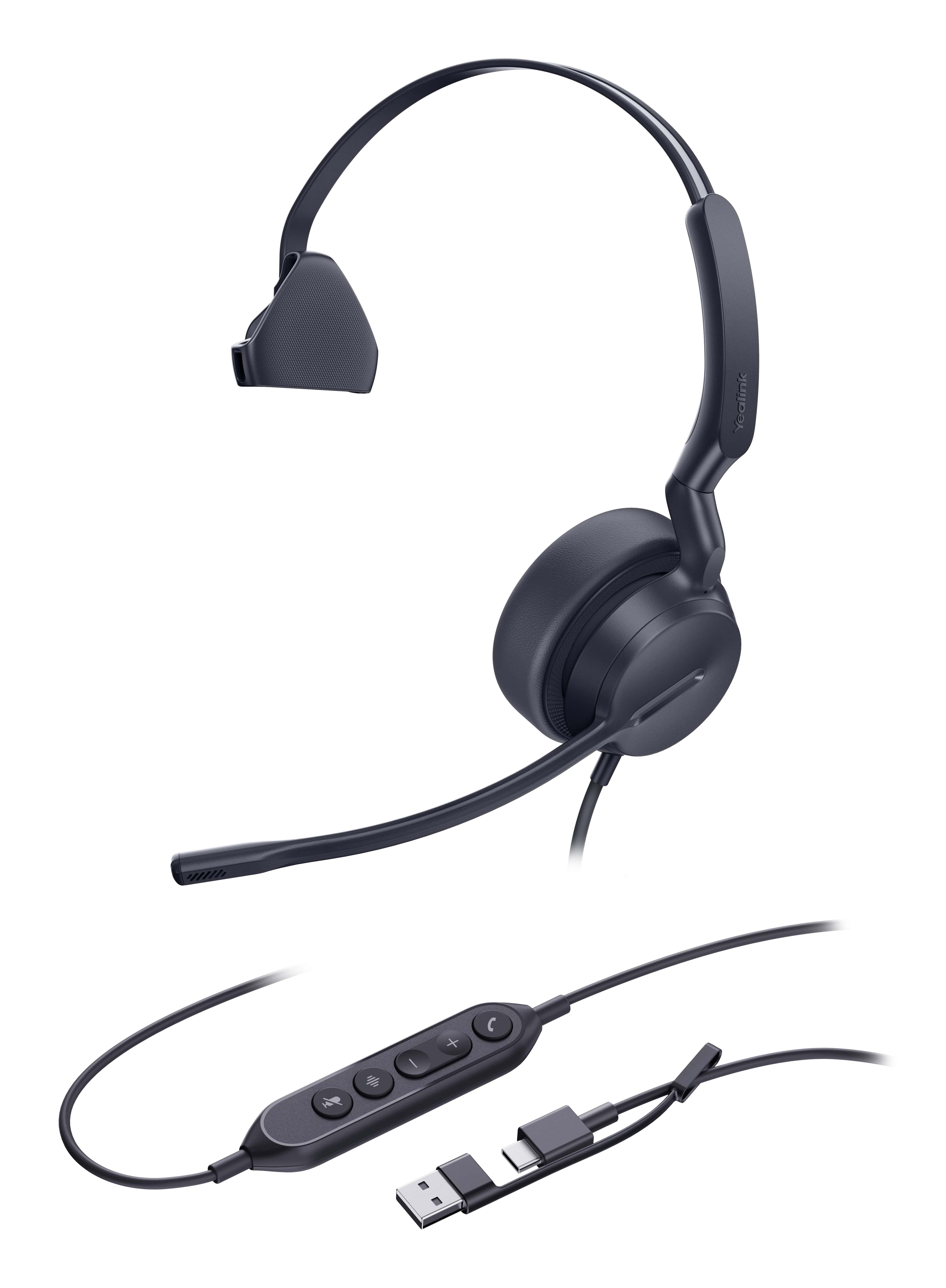 Yealink Mono UC-headset met USB-C/A-aansluiting (1308217) thumbnail